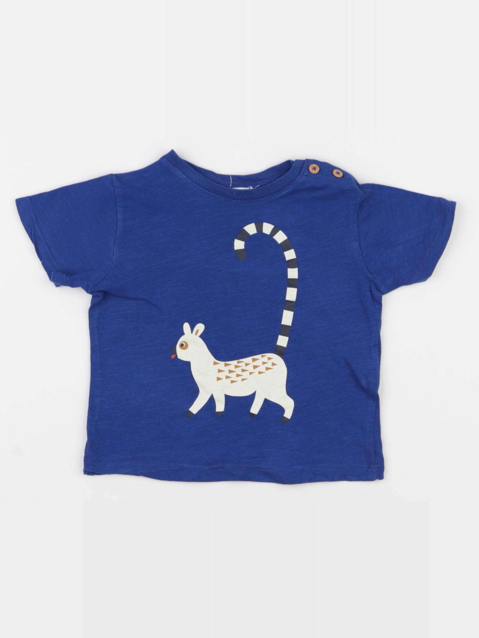 Boutchou - tee-shirt bleu - 18 mois