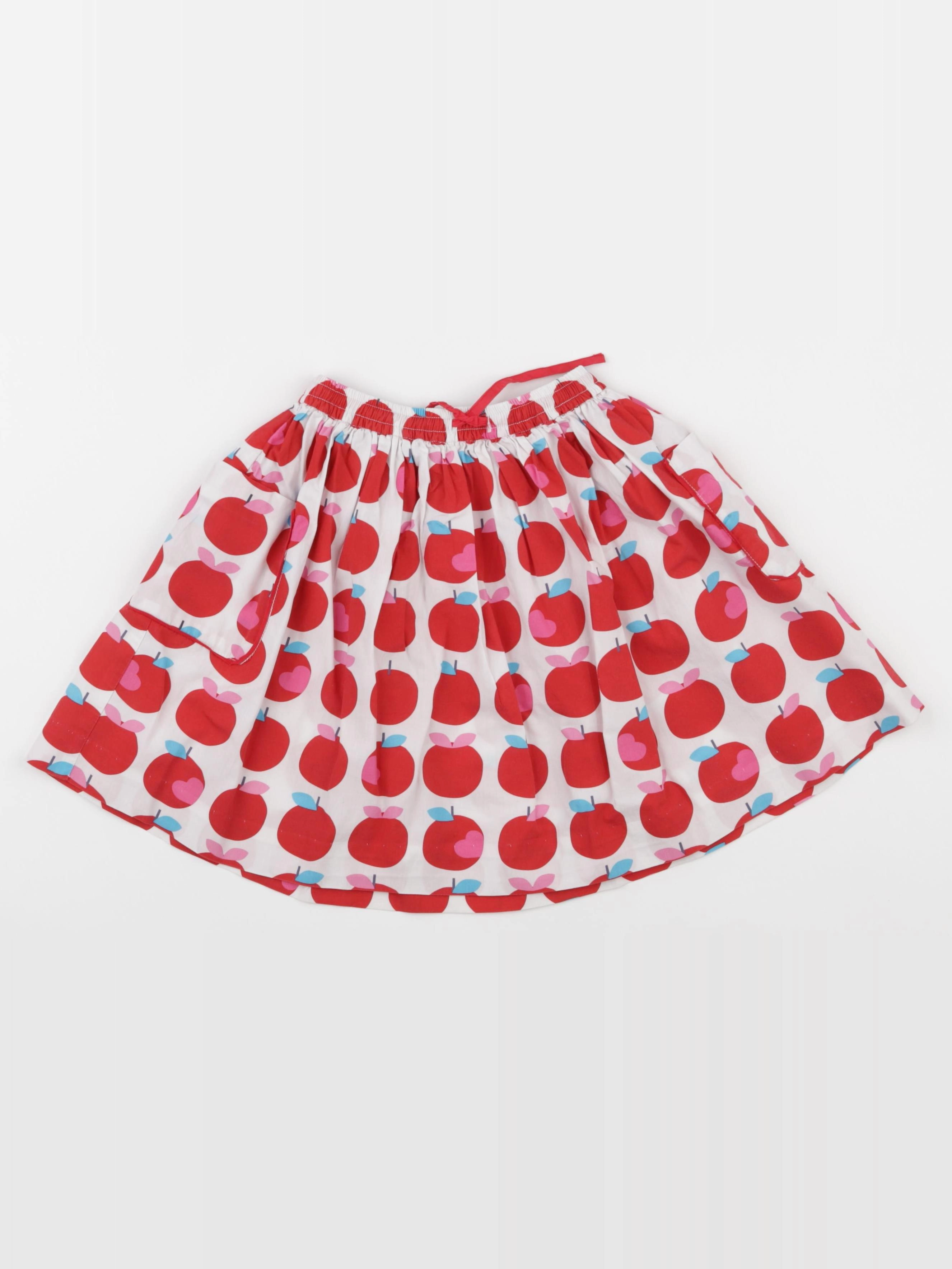 Jacadi - jupe blanc, rouge - 4 ans