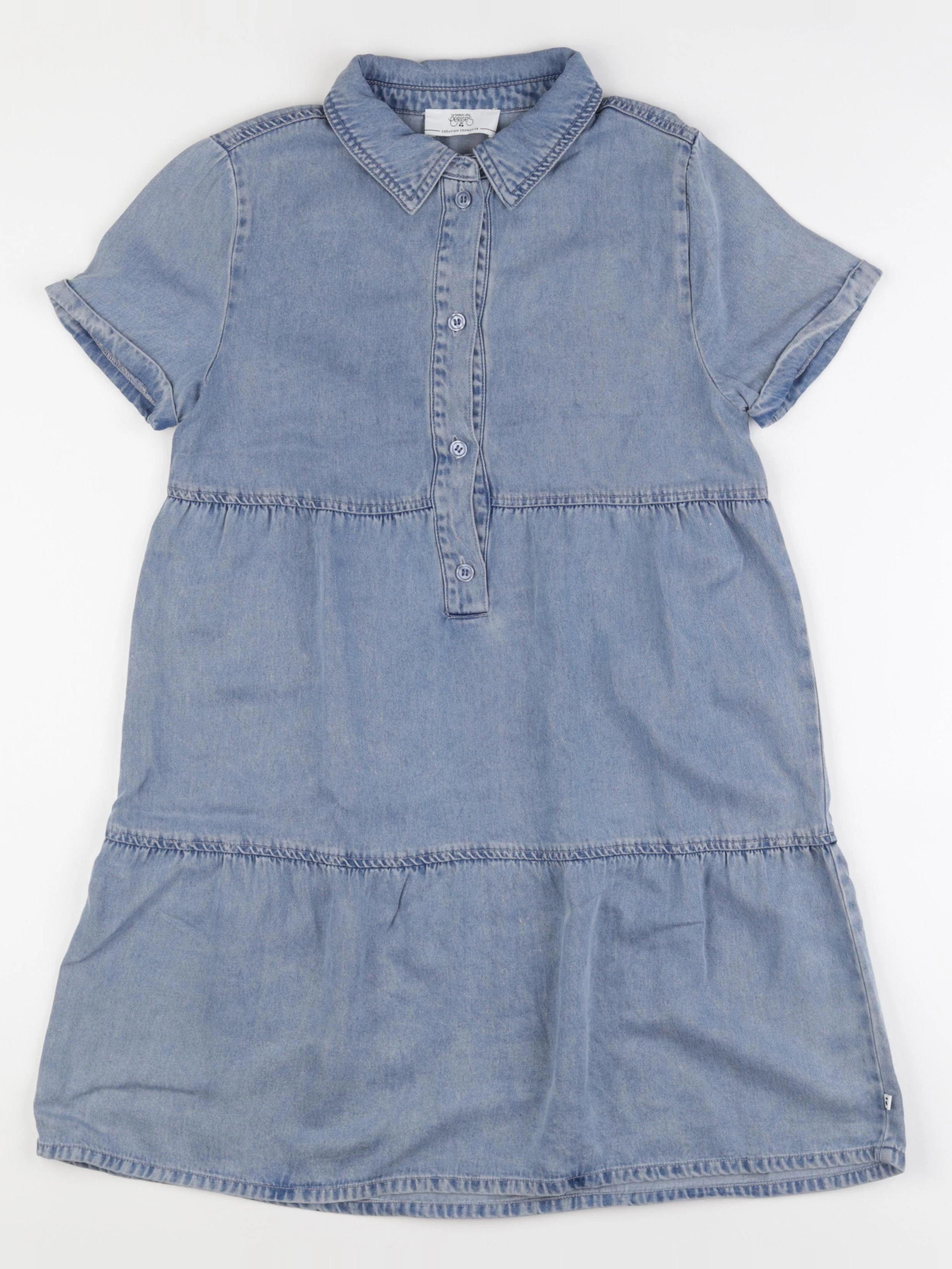 Le temps des cerises  - robe bleu - 10 ans