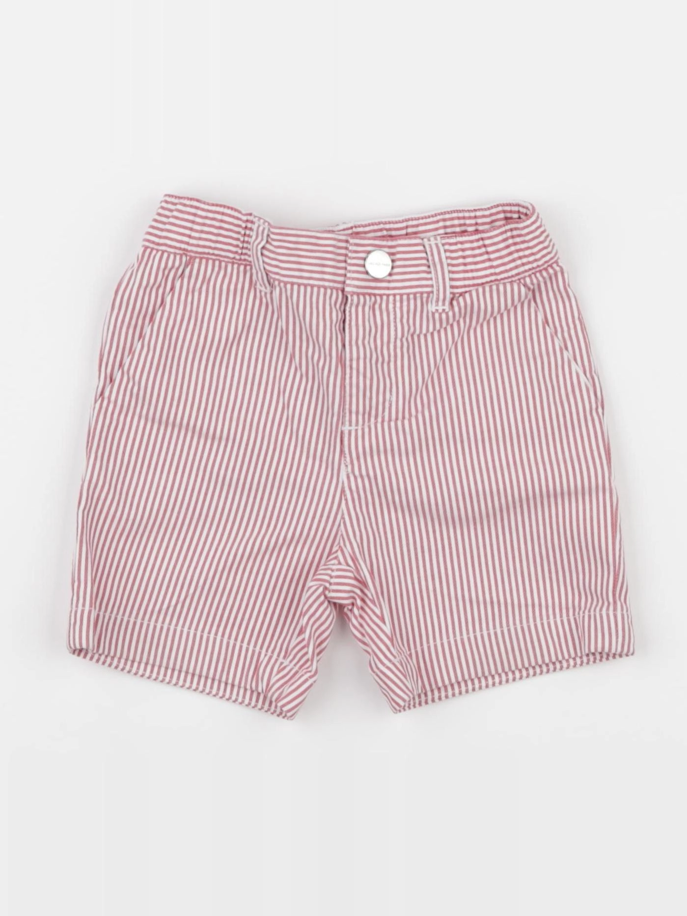 Jacadi - short blanc, rouge - 18 mois