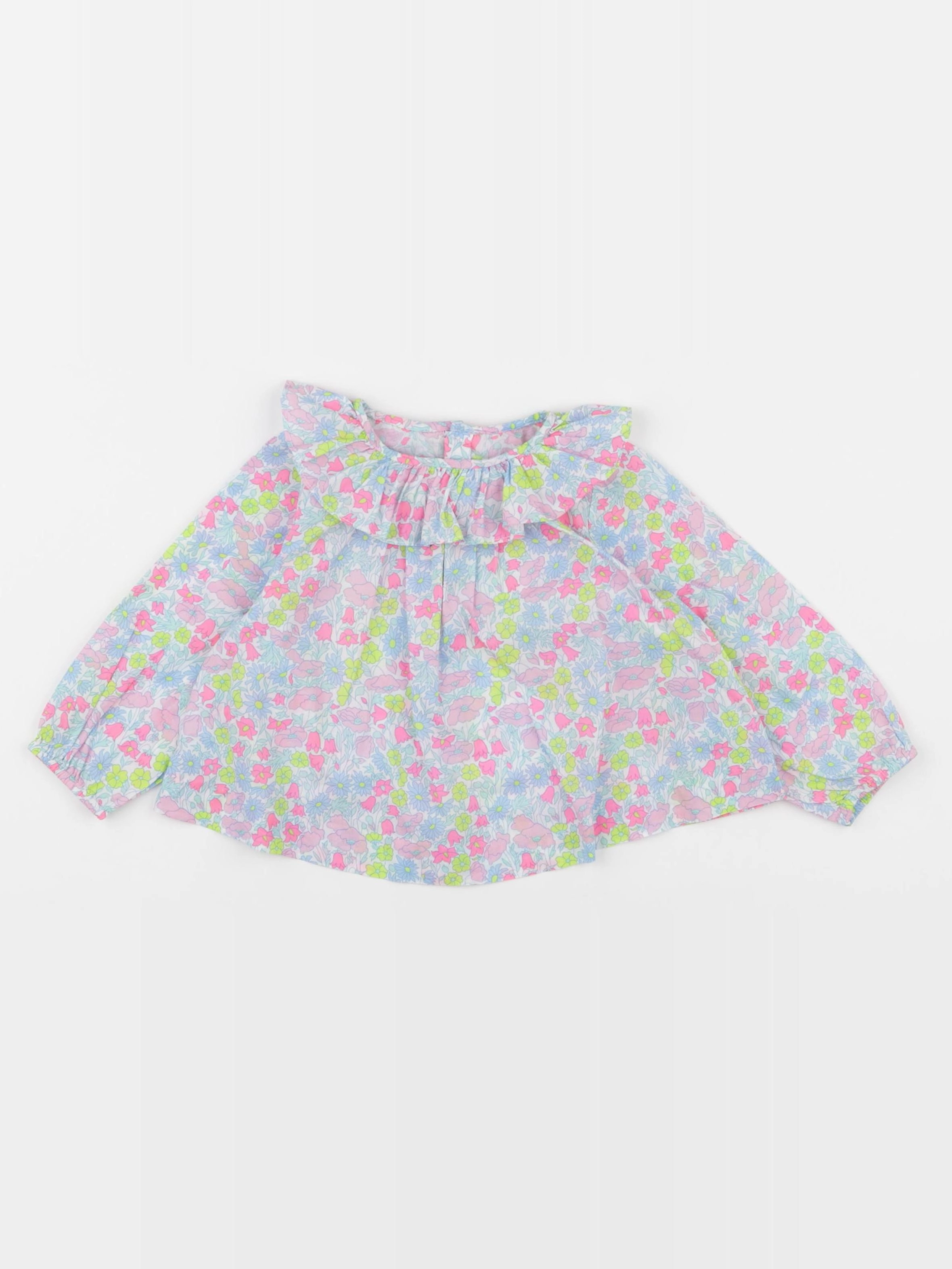 Jacadi - blouse liberty multicolore - 12 mois
