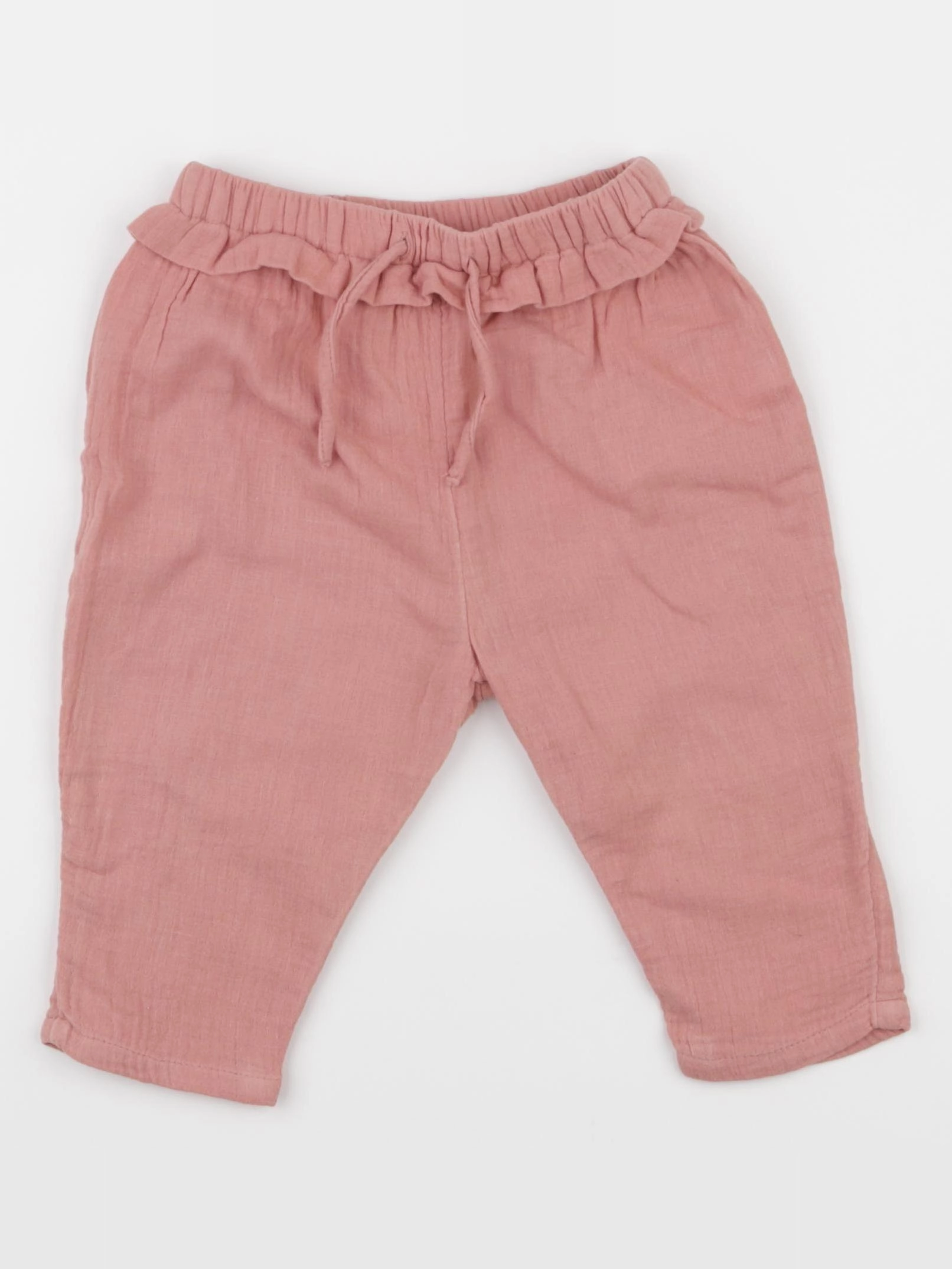 Vertbaudet - pantalon rose - 12 mois