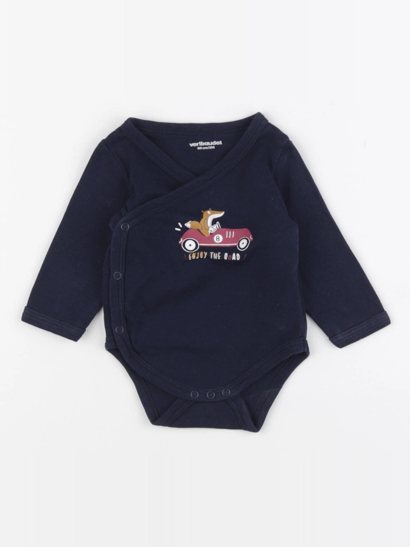 Vertbaudet - body bleu - 3 mois