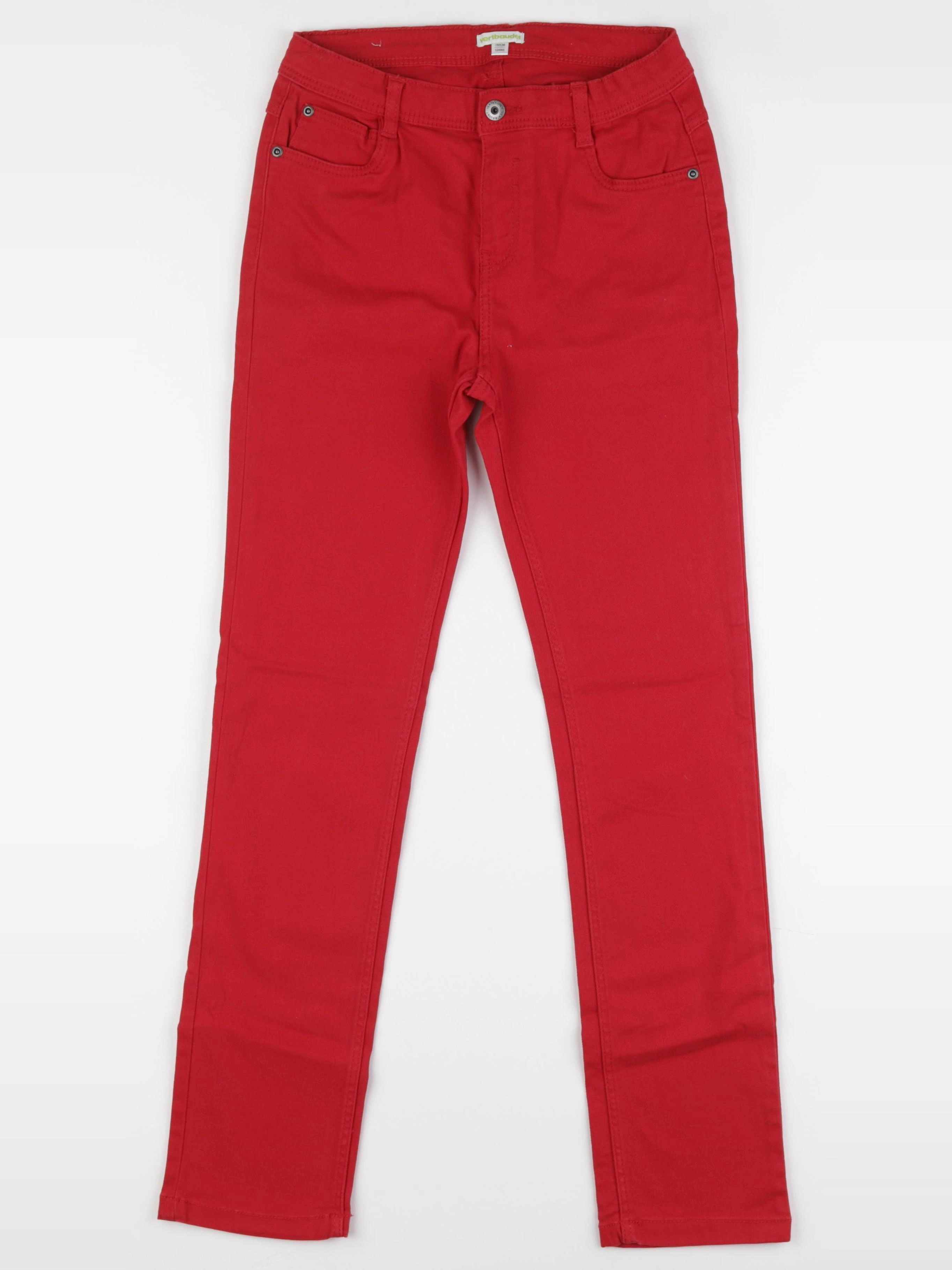 Vertbaudet - jean rouge - 12 ans