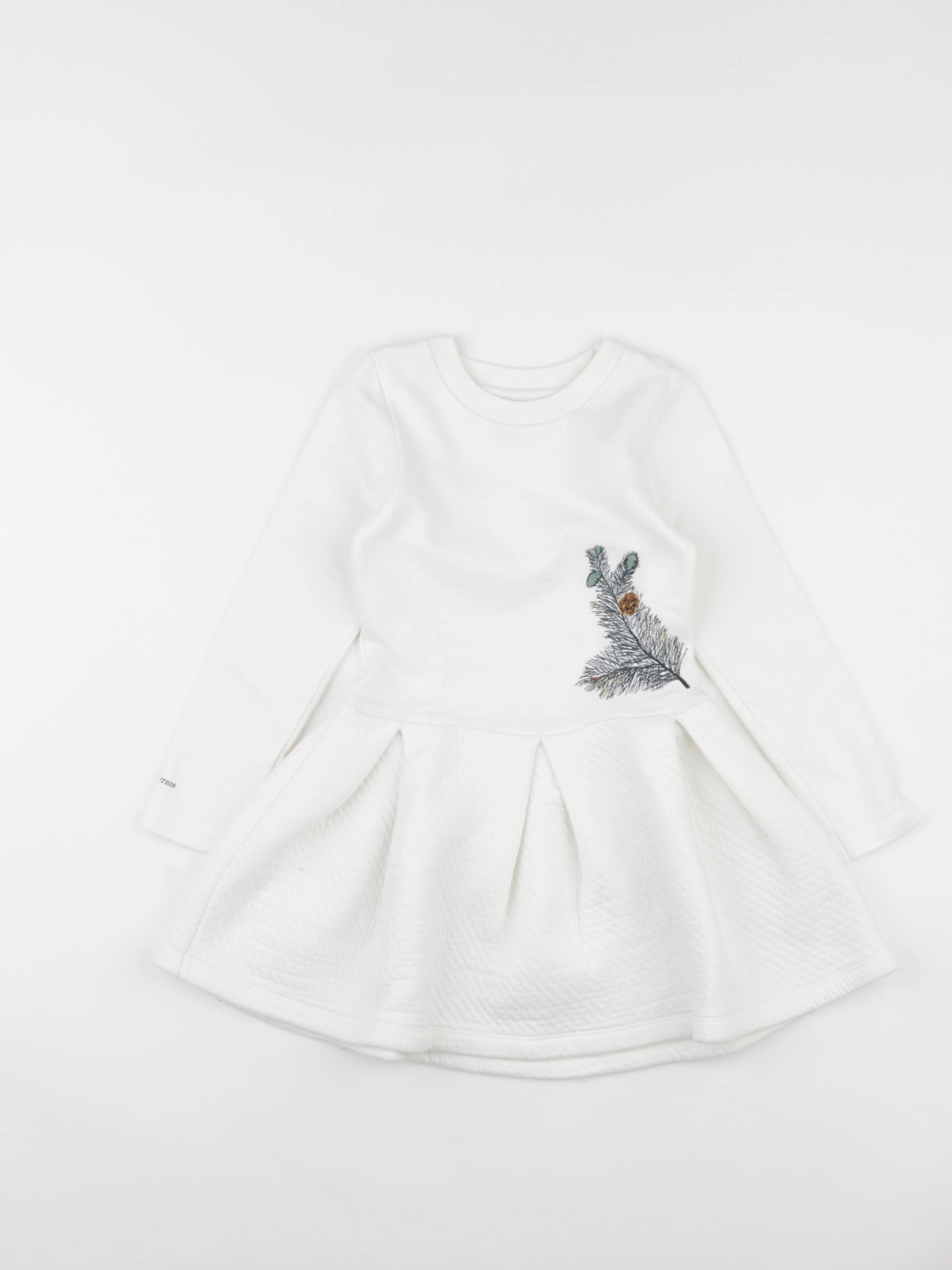 Petit Bateau - robe blanc - 6 ans
