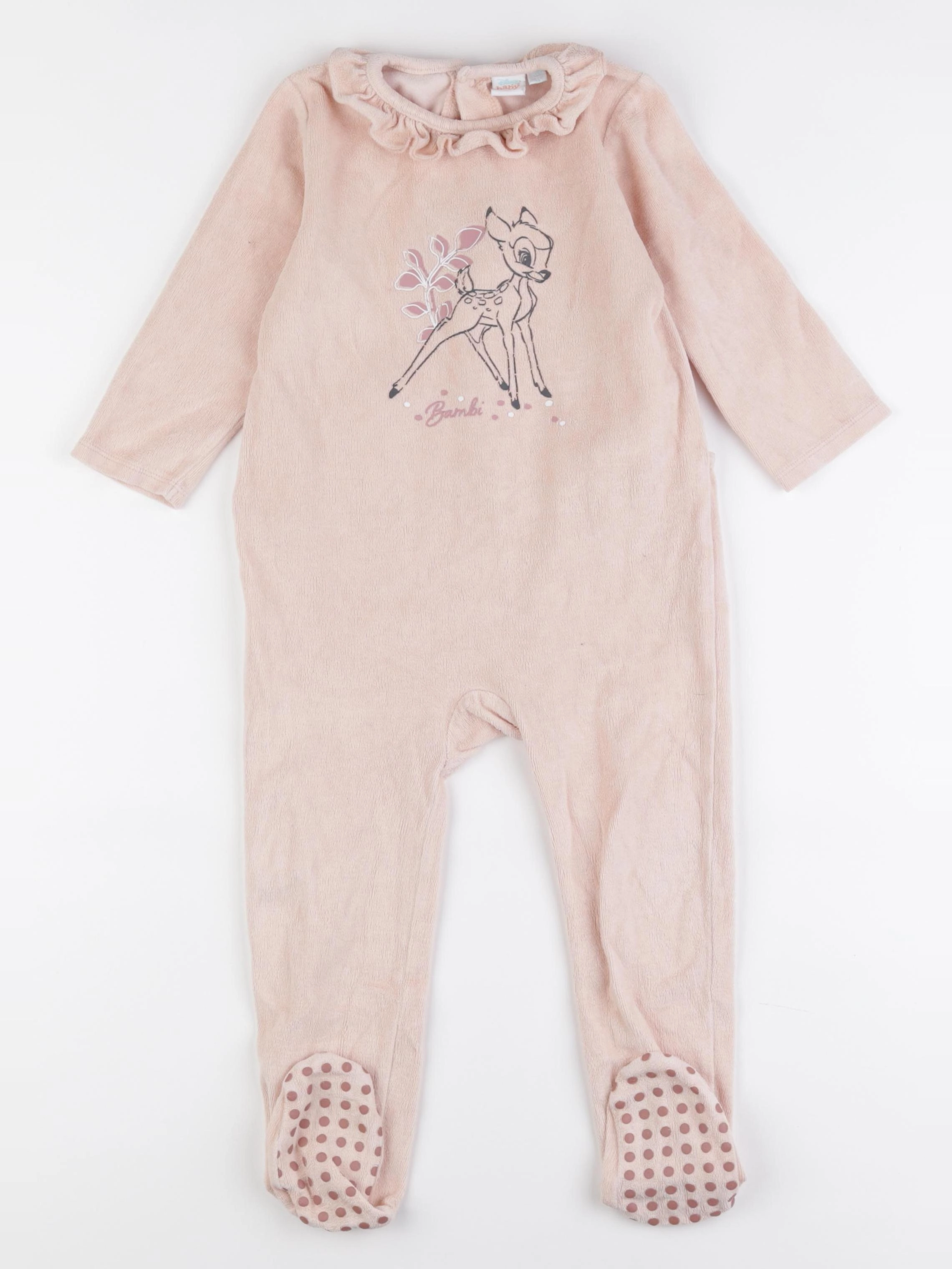Vertbaudet - pyjama velours rose - 3 ans