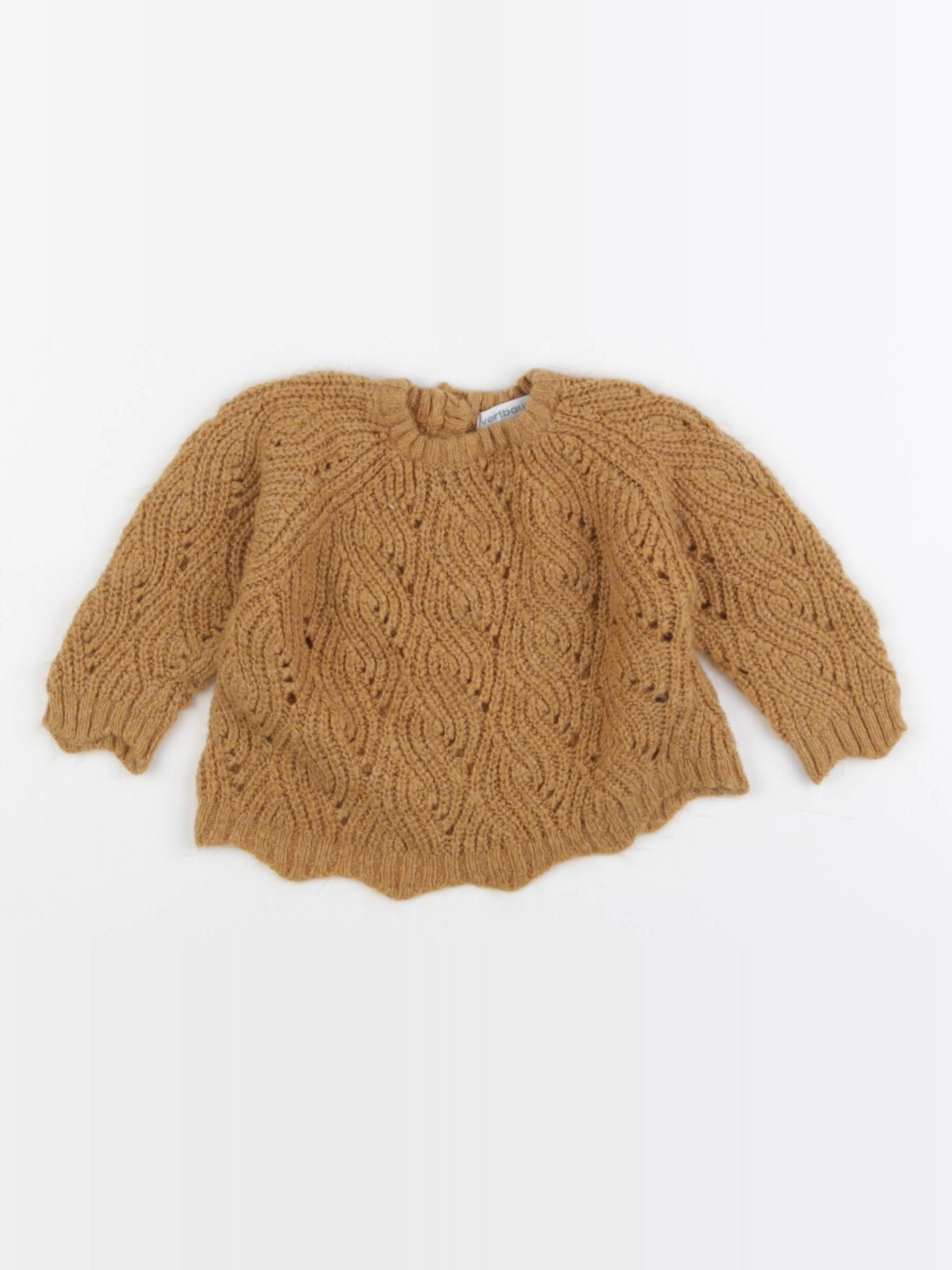 Vertbaudet - pull marron - 6 mois
