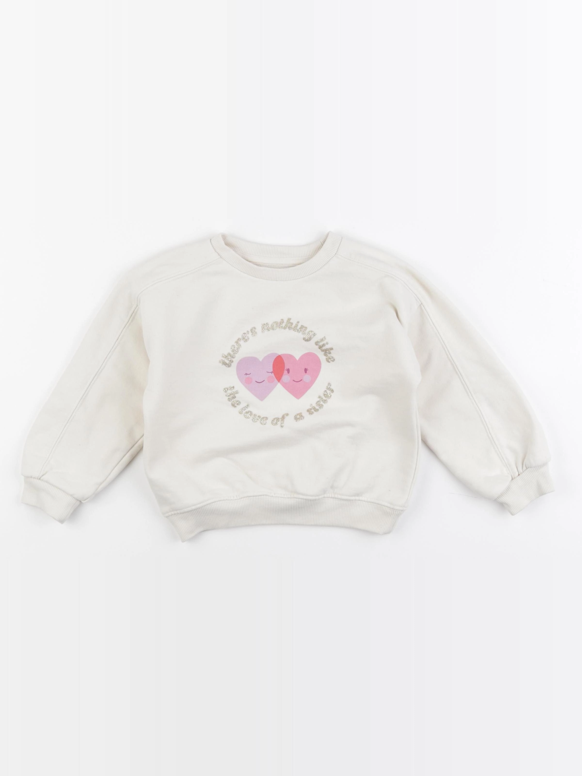 Vertbaudet - sweat beige - 3 ans