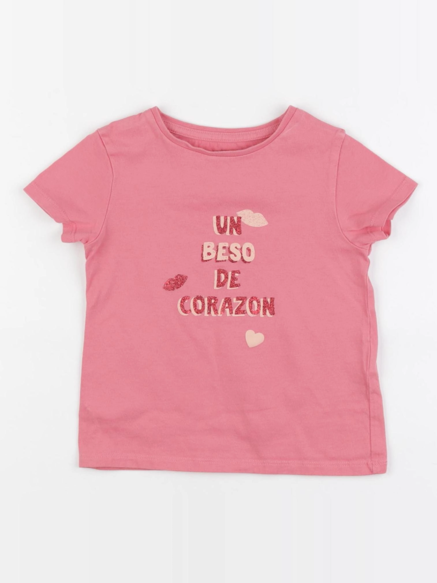 Vertbaudet - tee-shirt rose - 3 ans