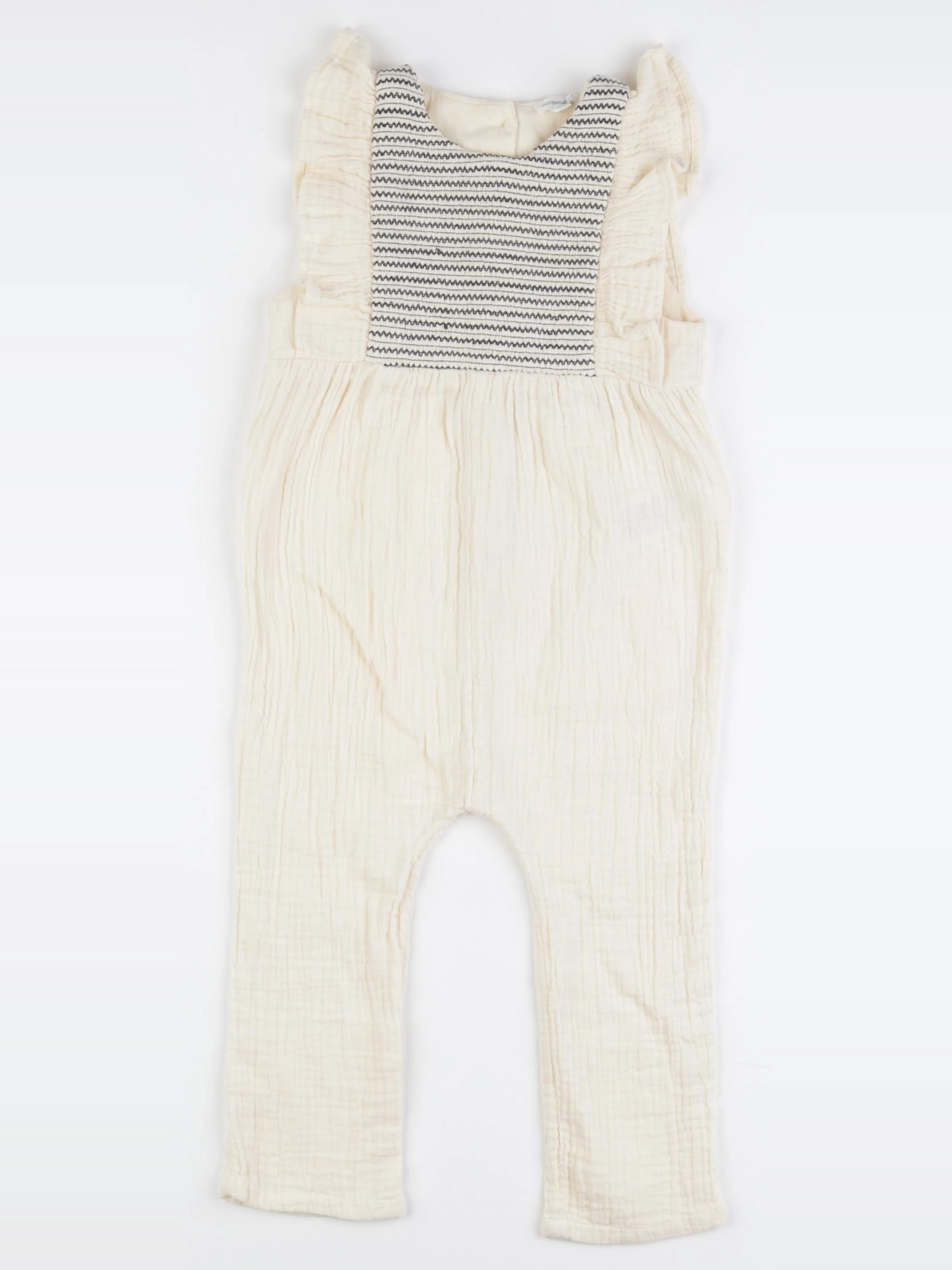 Vertbaudet - combinaison beige - 36 mois