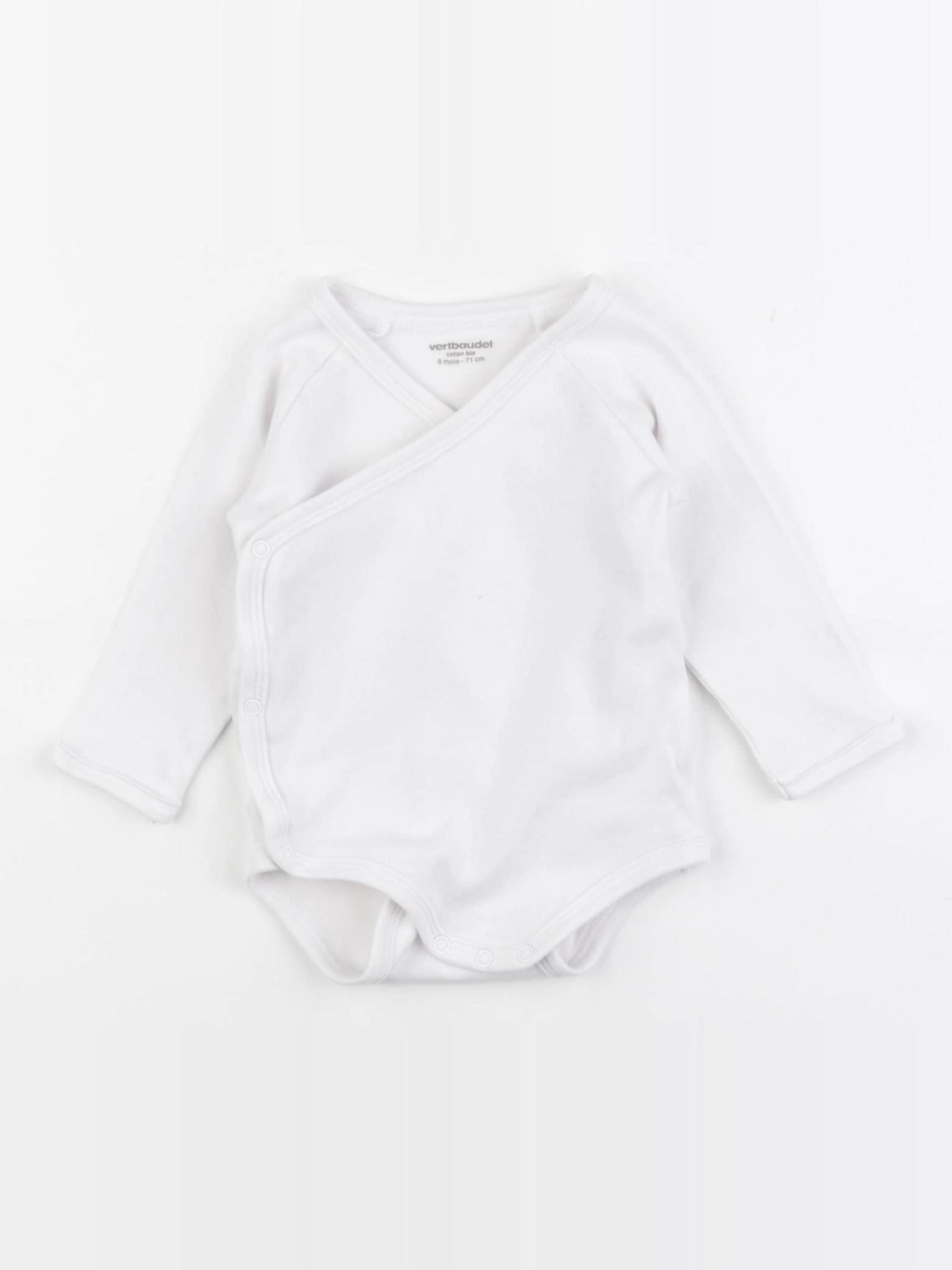 Vertbaudet - body blanc - 9 mois