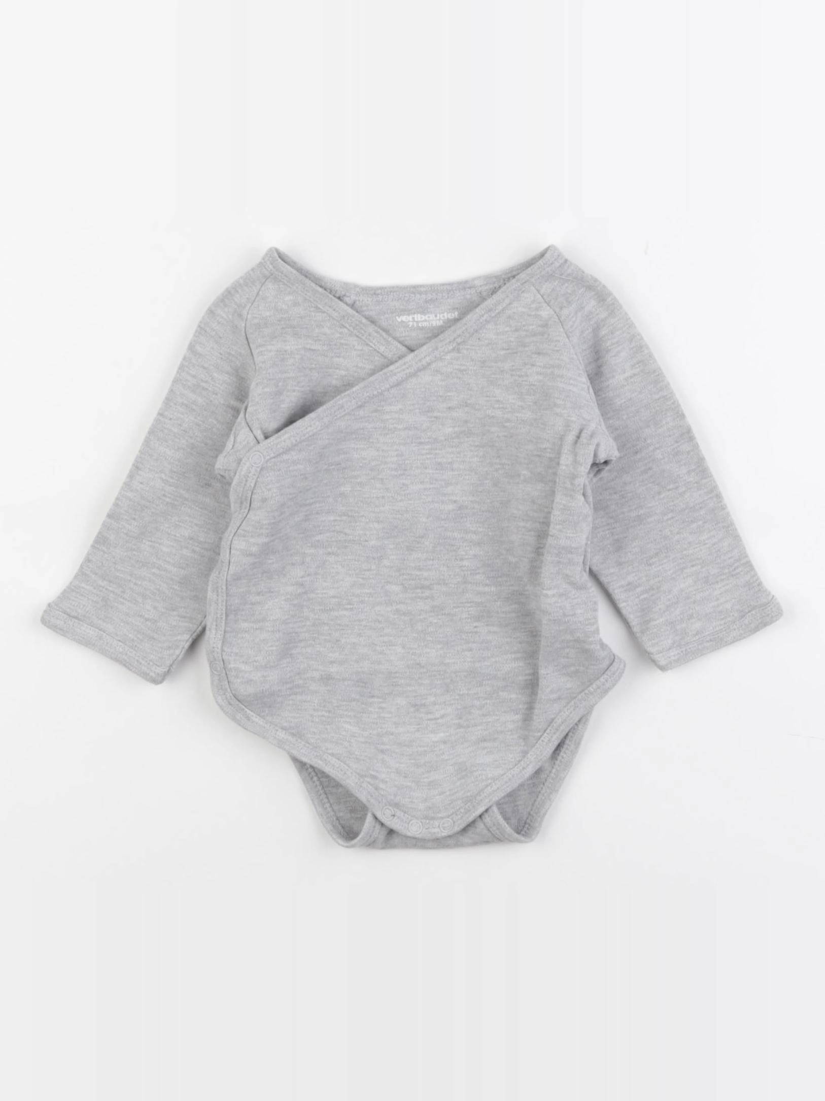 Vertbaudet - body gris - 9 mois