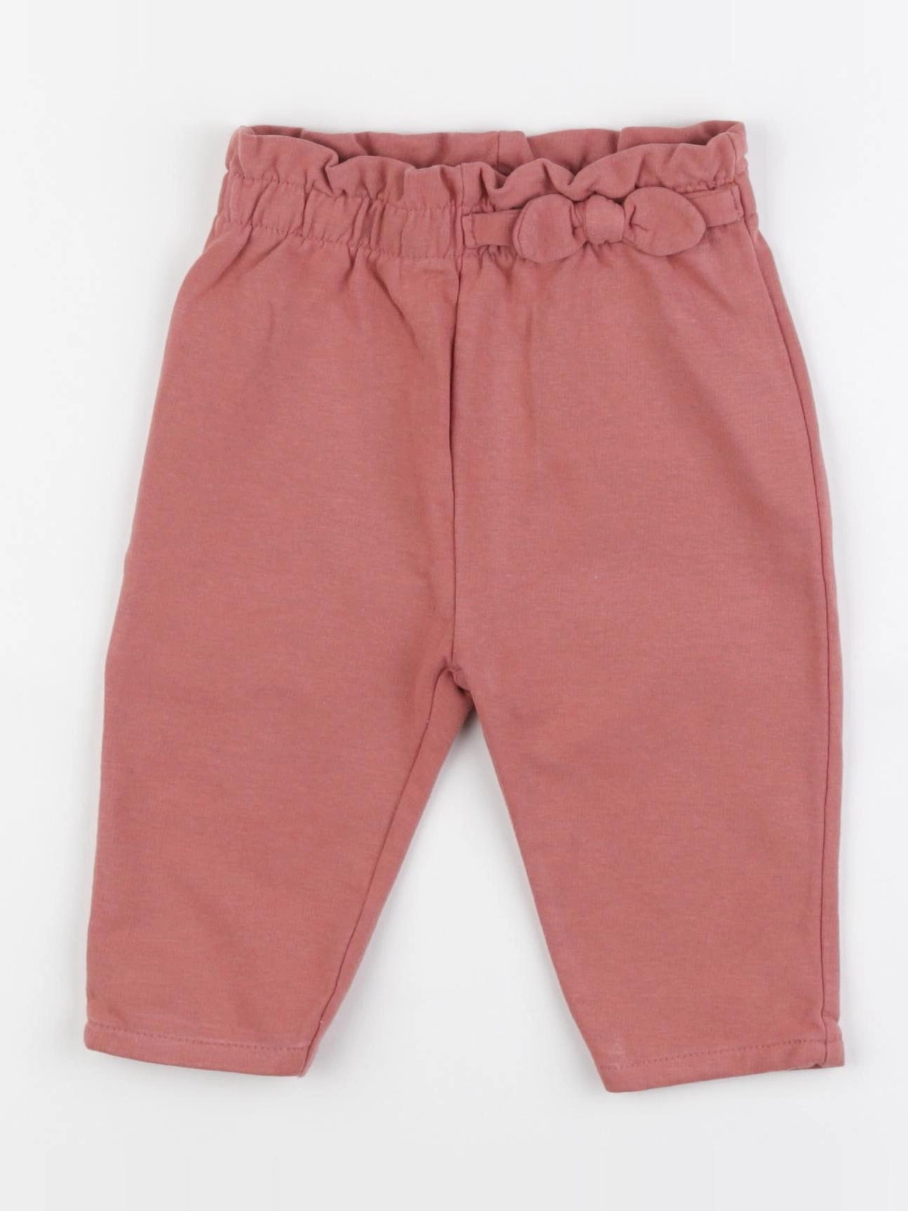 Vertbaudet - pantalon rose - 9 mois