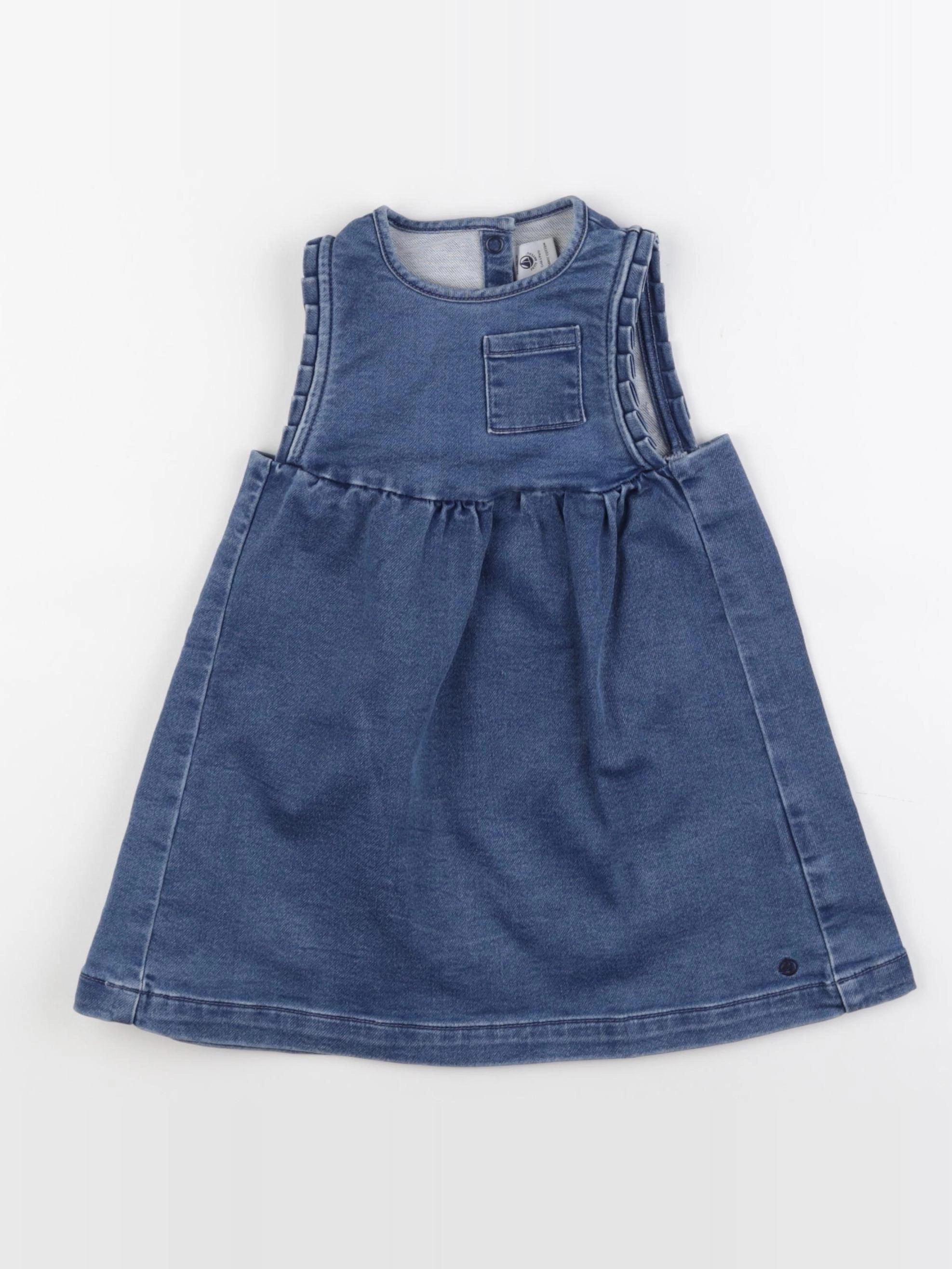 Petit Bateau - robe bleu - 24 mois