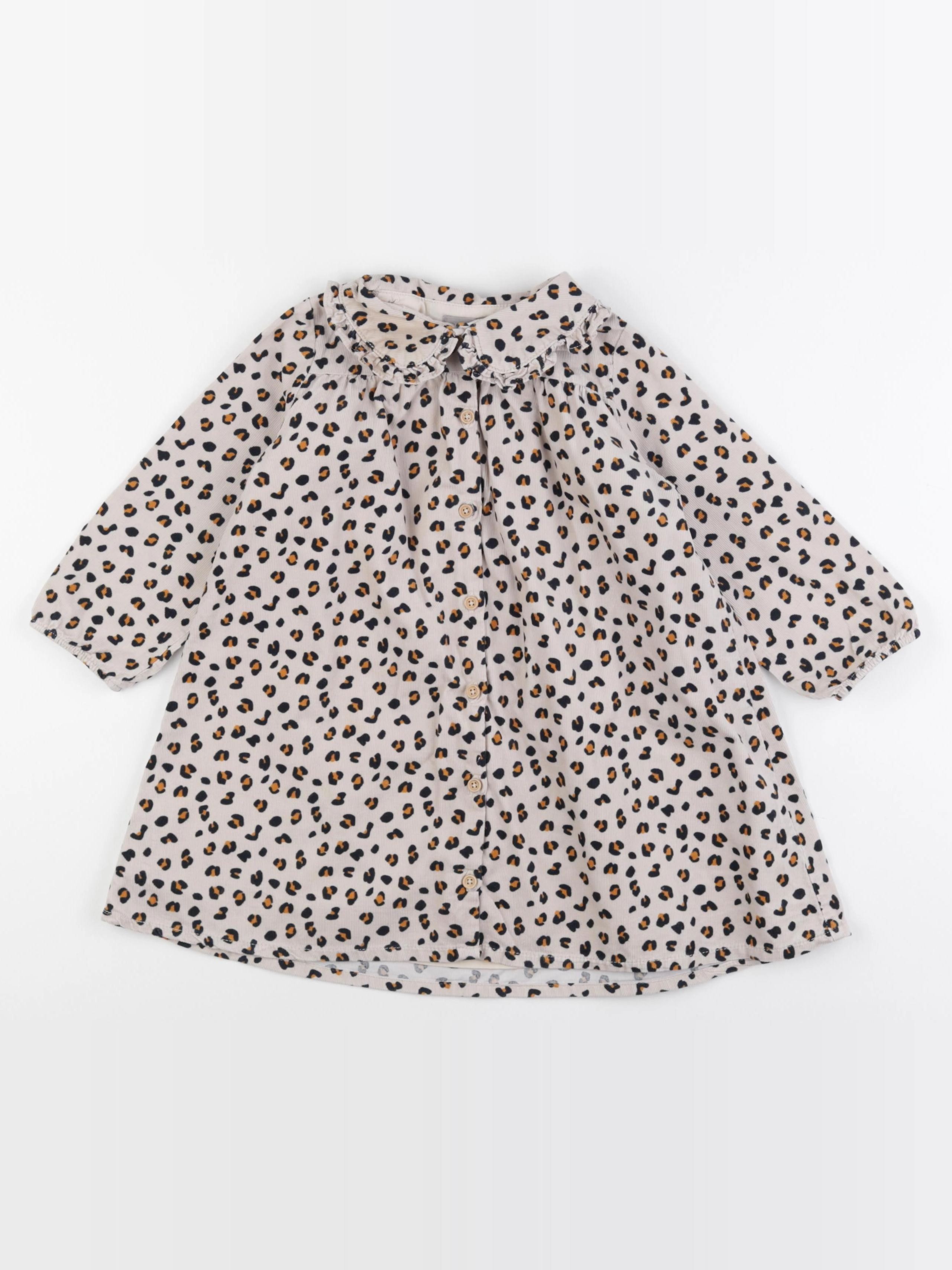 Boutchou - robe beige, marron - 36 mois
