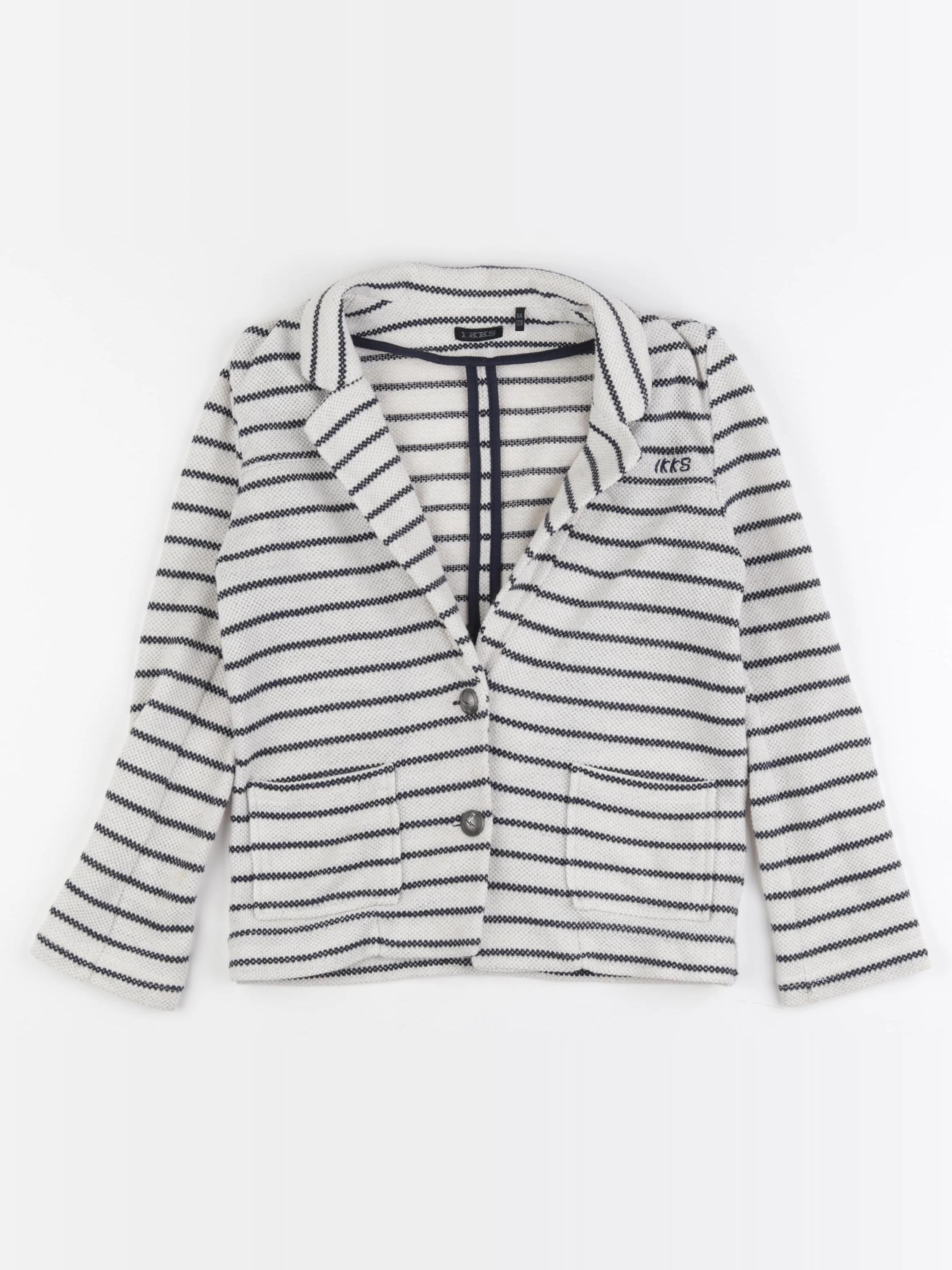 IKKS - veste beige, bleu - 8 ans