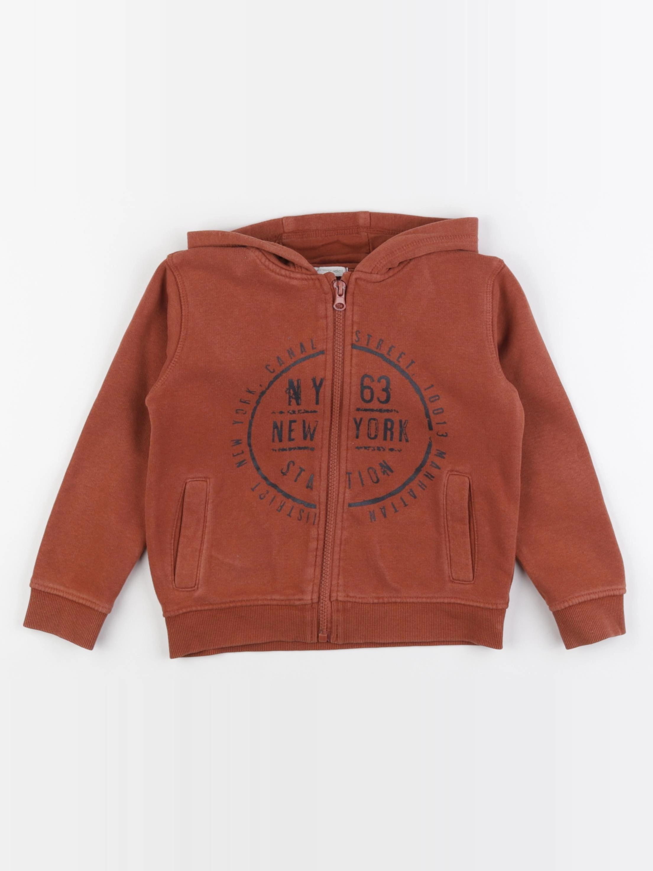 Vertbaudet - sweat marron - 5 ans