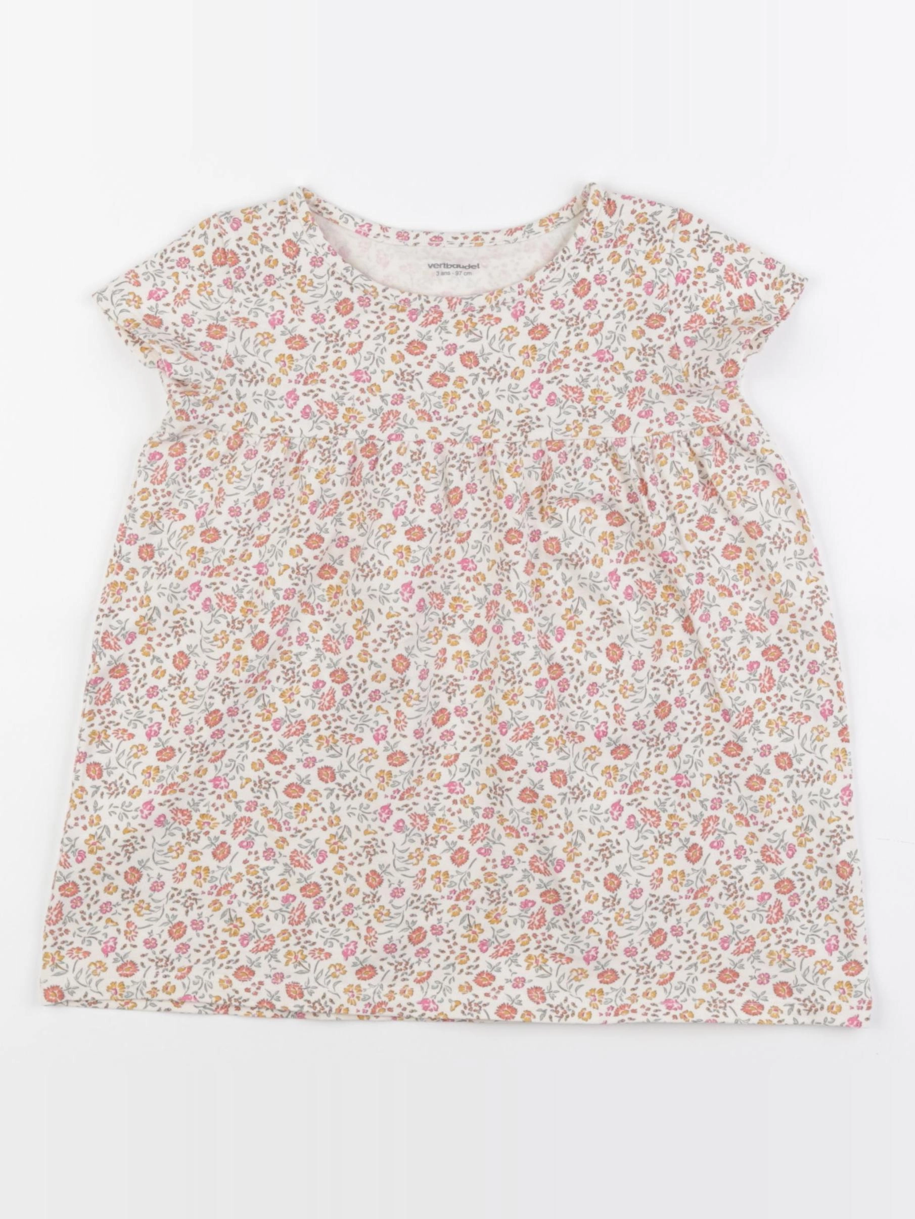 Vertbaudet - tee-shirt multicolore - 3 ans