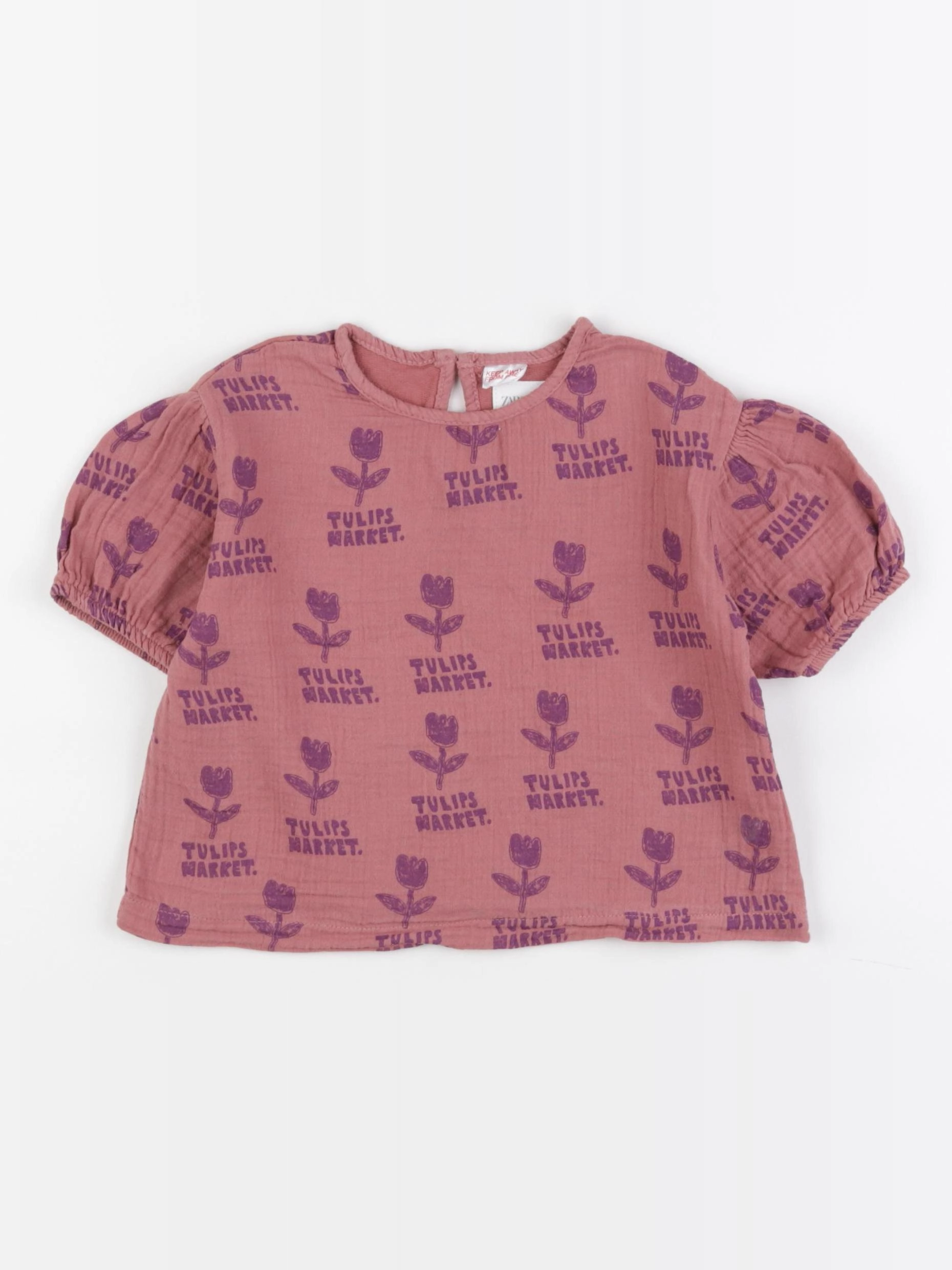 Zara - tee-shirt rose - 2 ans