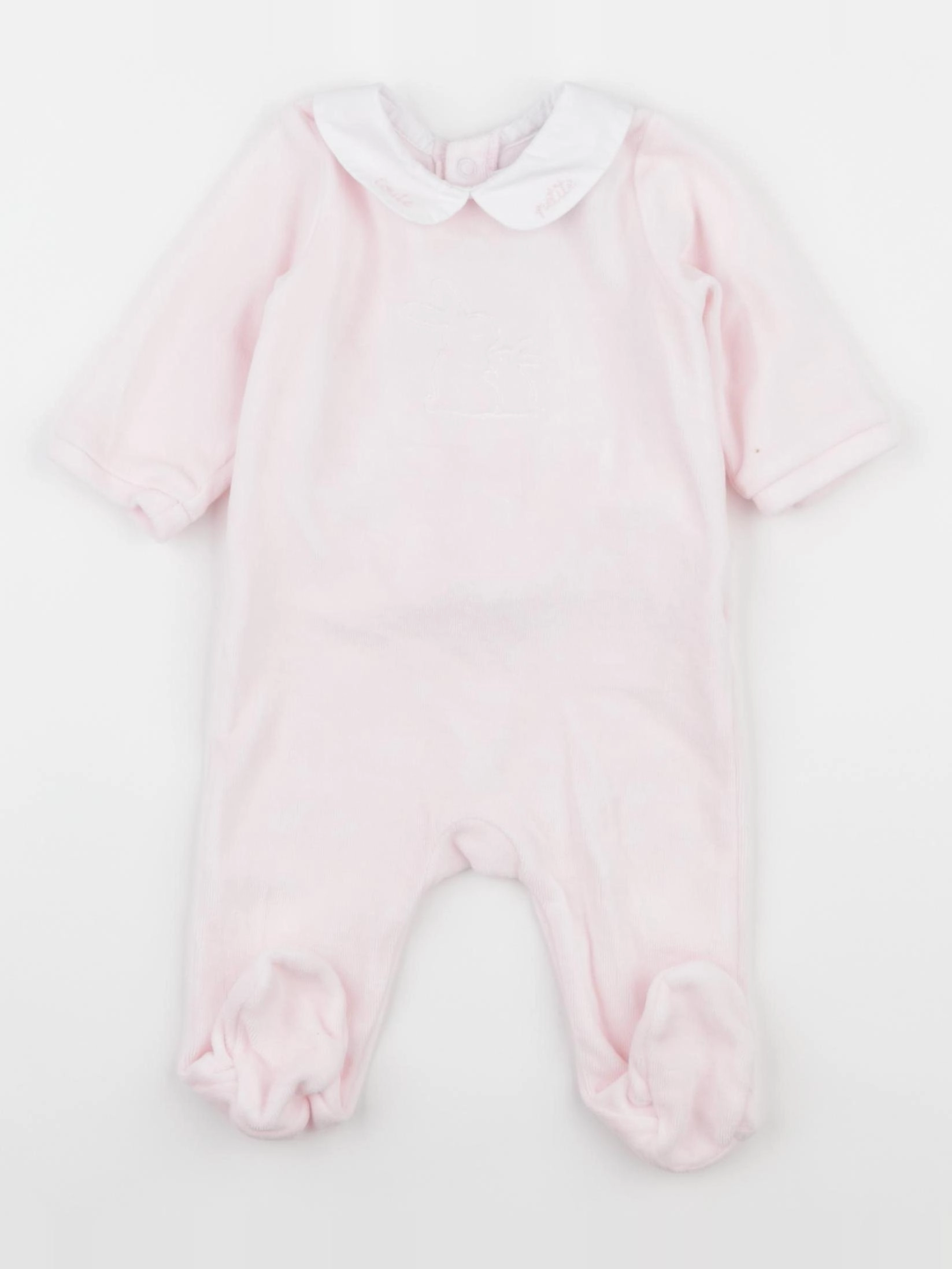 Jacadi - pyjama velours rose - 3 mois