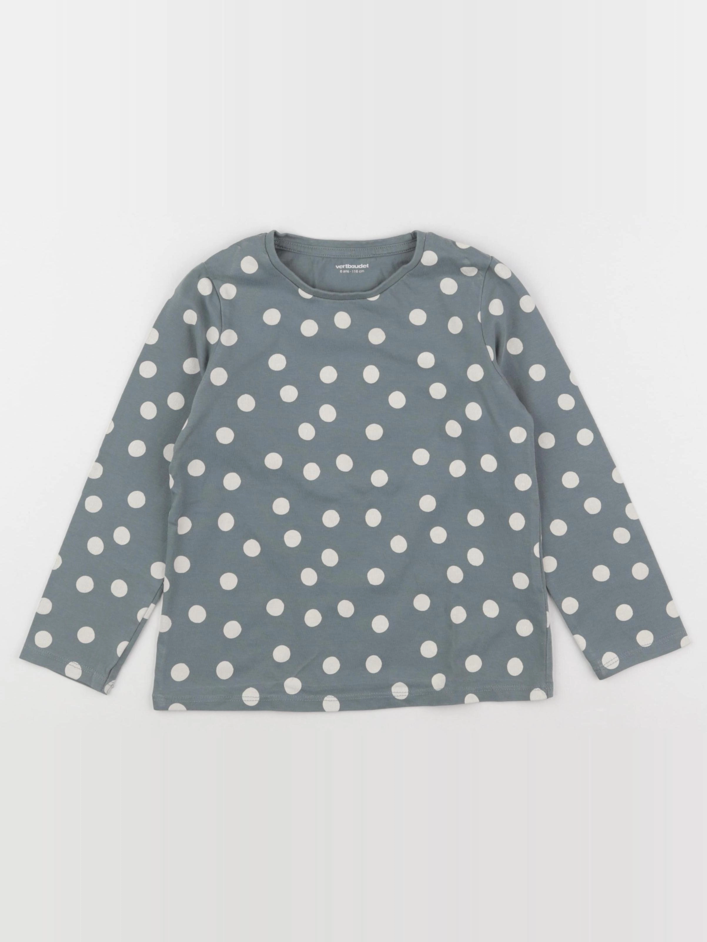 Vertbaudet - tee-shirt bleu - 6 ans