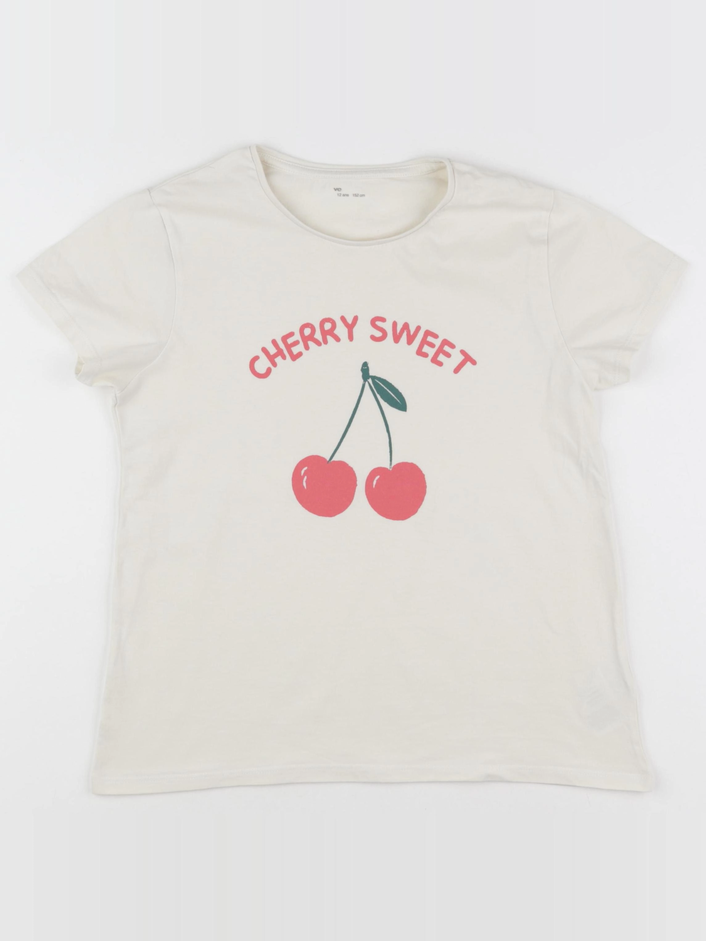 Vertbaudet - tee-shirt blanc - 12 ans