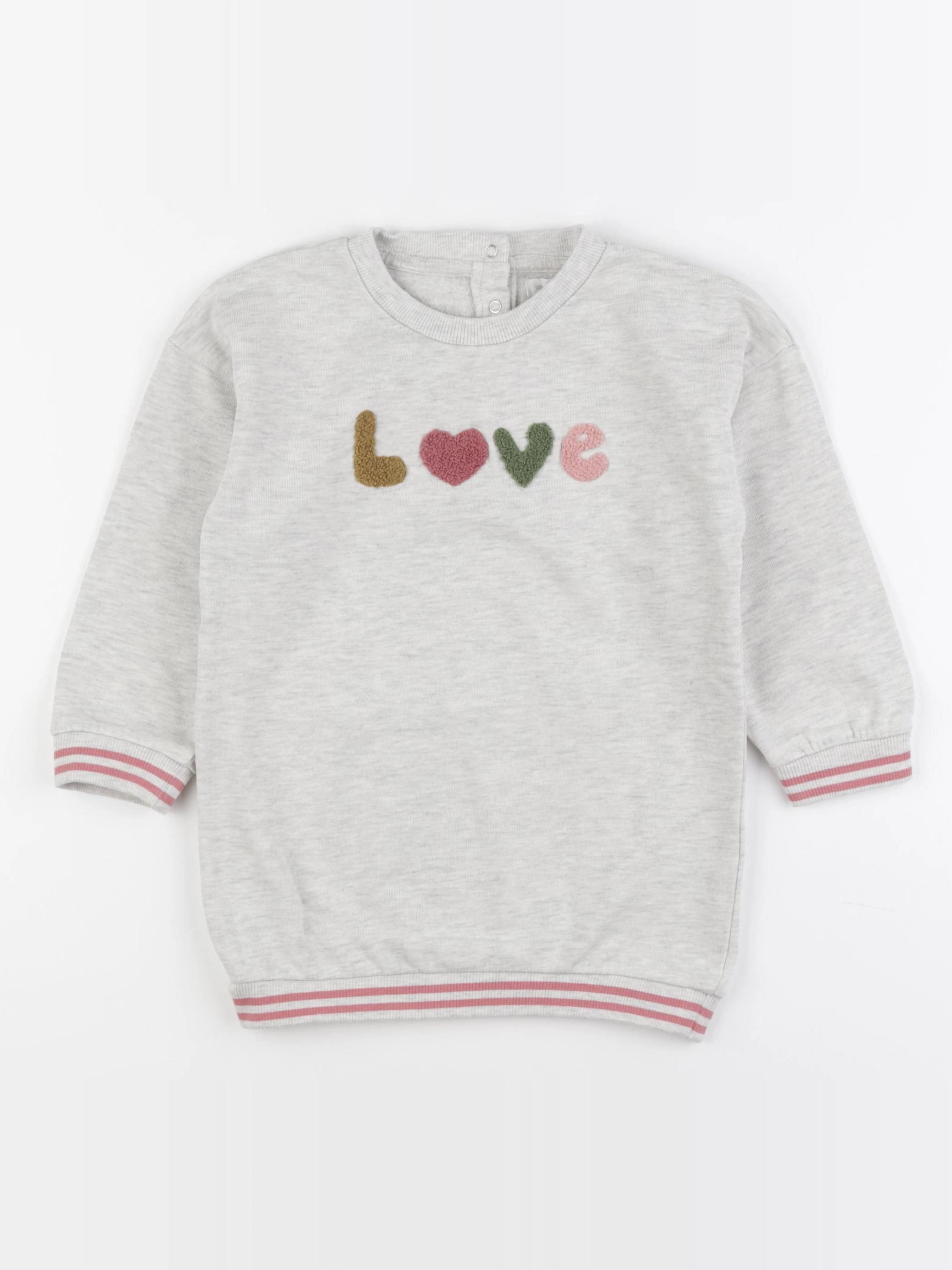 Vertbaudet - robe gris - 36 mois