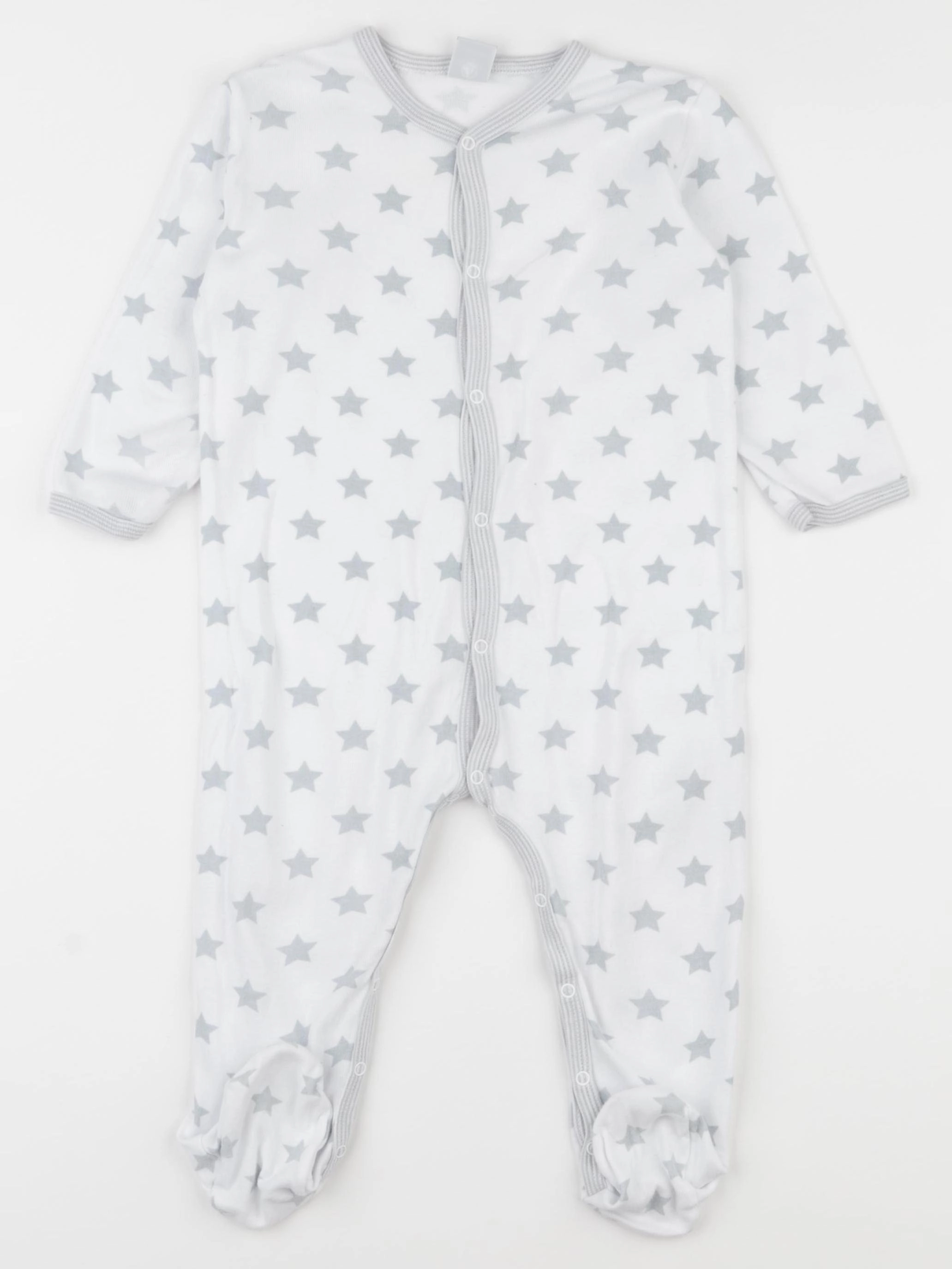 Petit Bateau - pyjama coton blanc - 18 mois