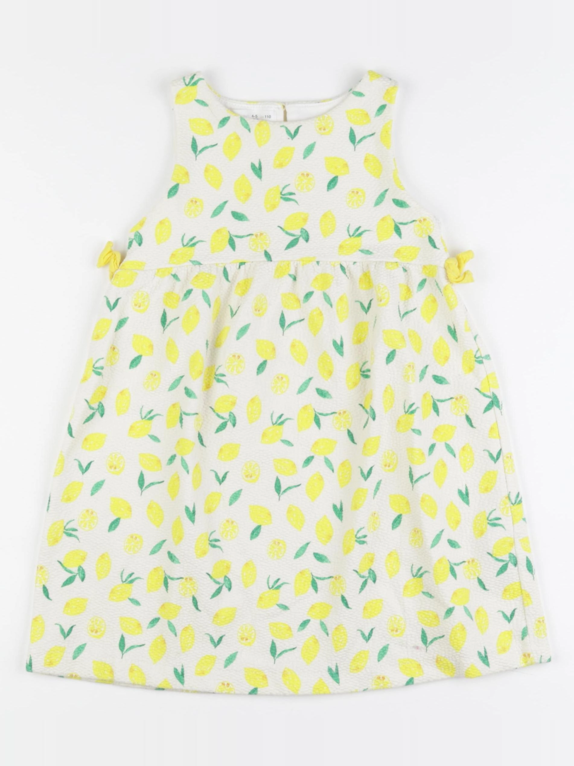 Zara - robe jaune, vert - 4/5 ans