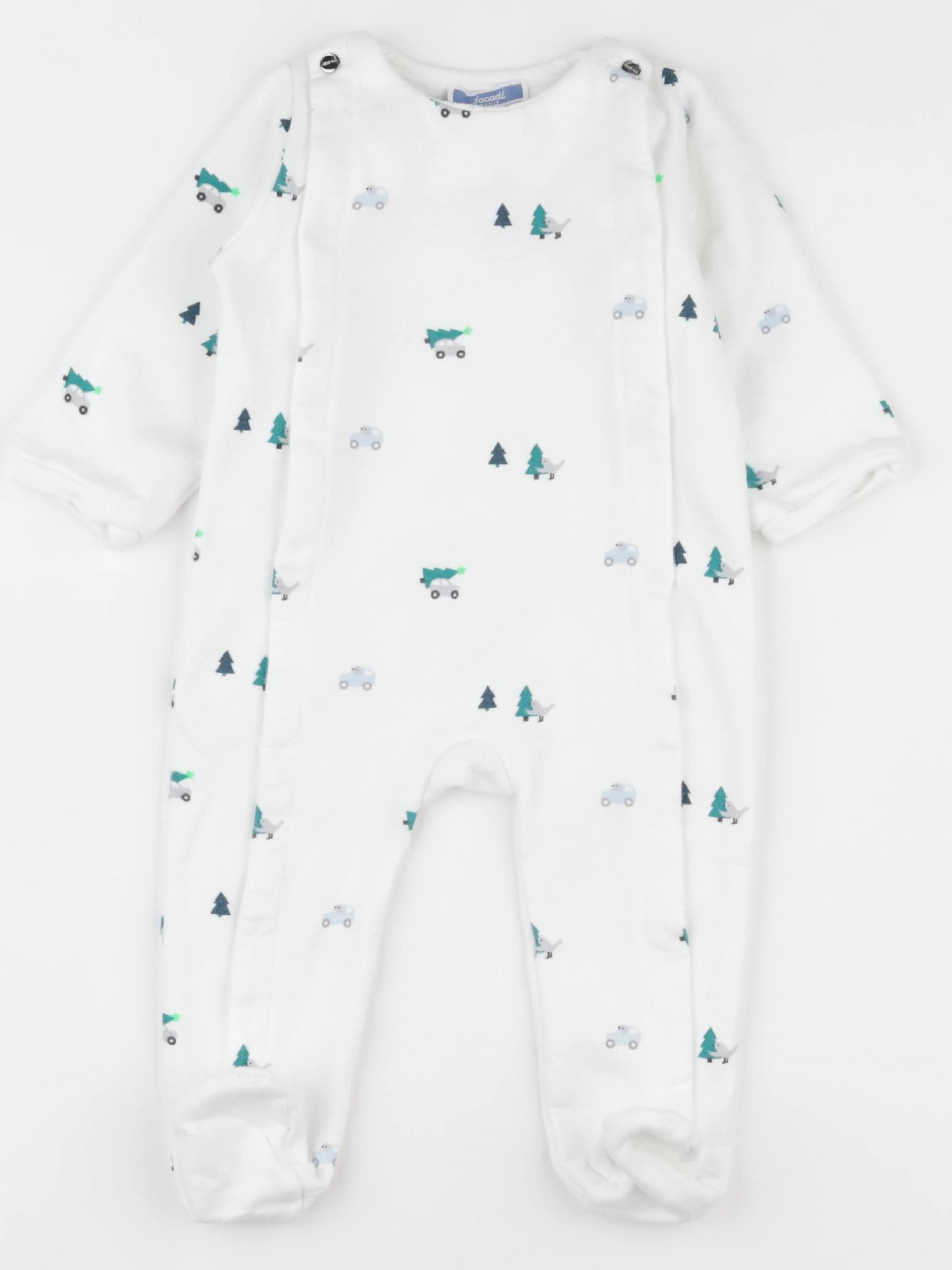 Jacadi - pyjama coton blanc - 12 mois