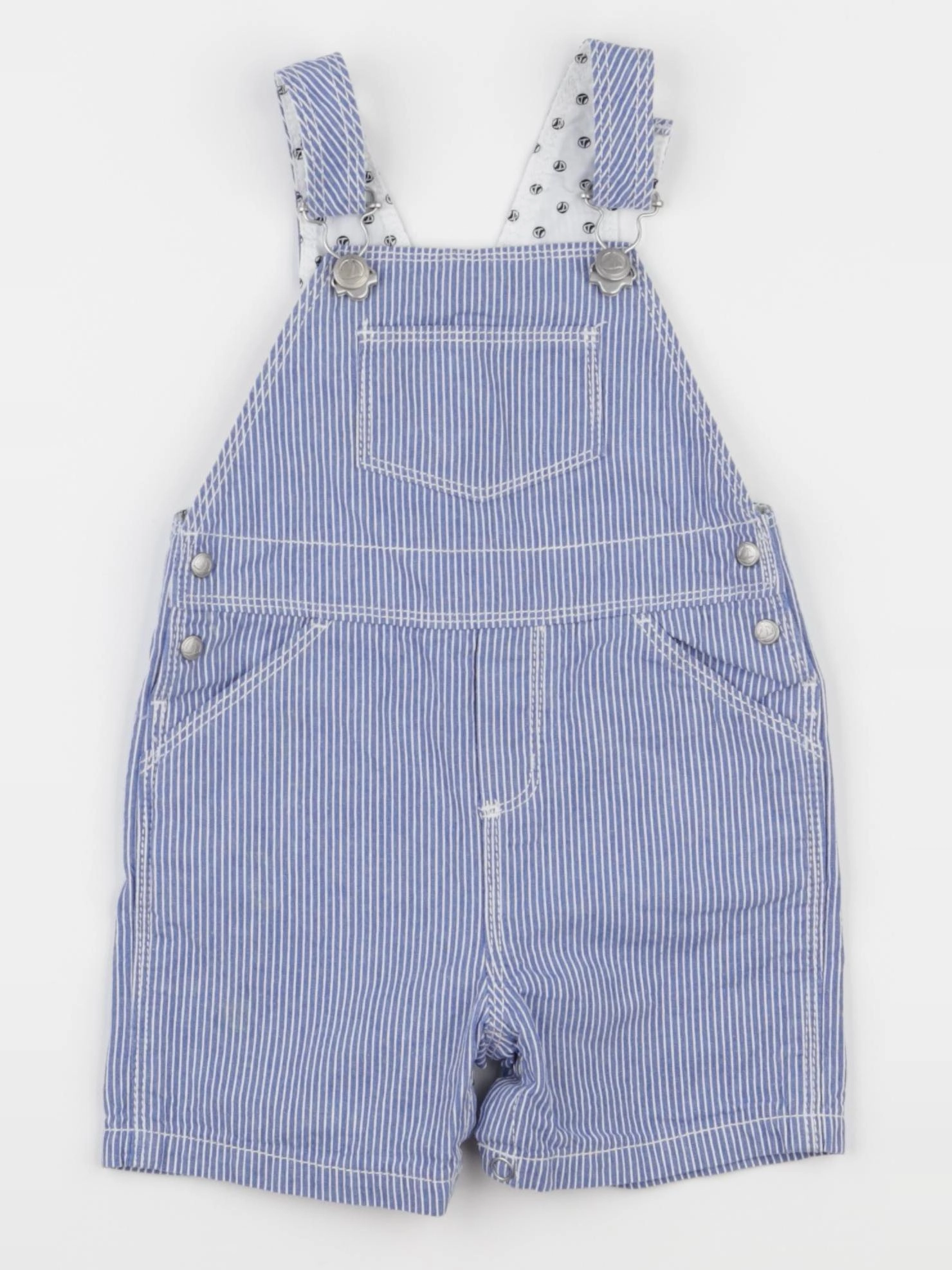 Petit Bateau - salopette bleu - 6 mois