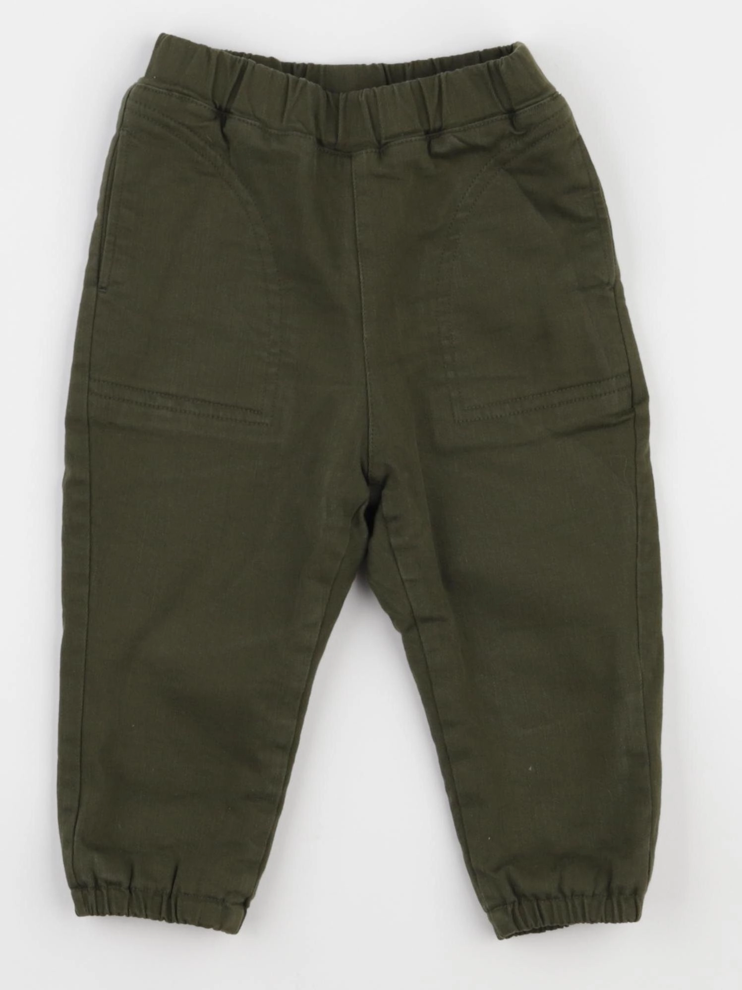 Uniqlo - pantalon vert - 12/18 mois