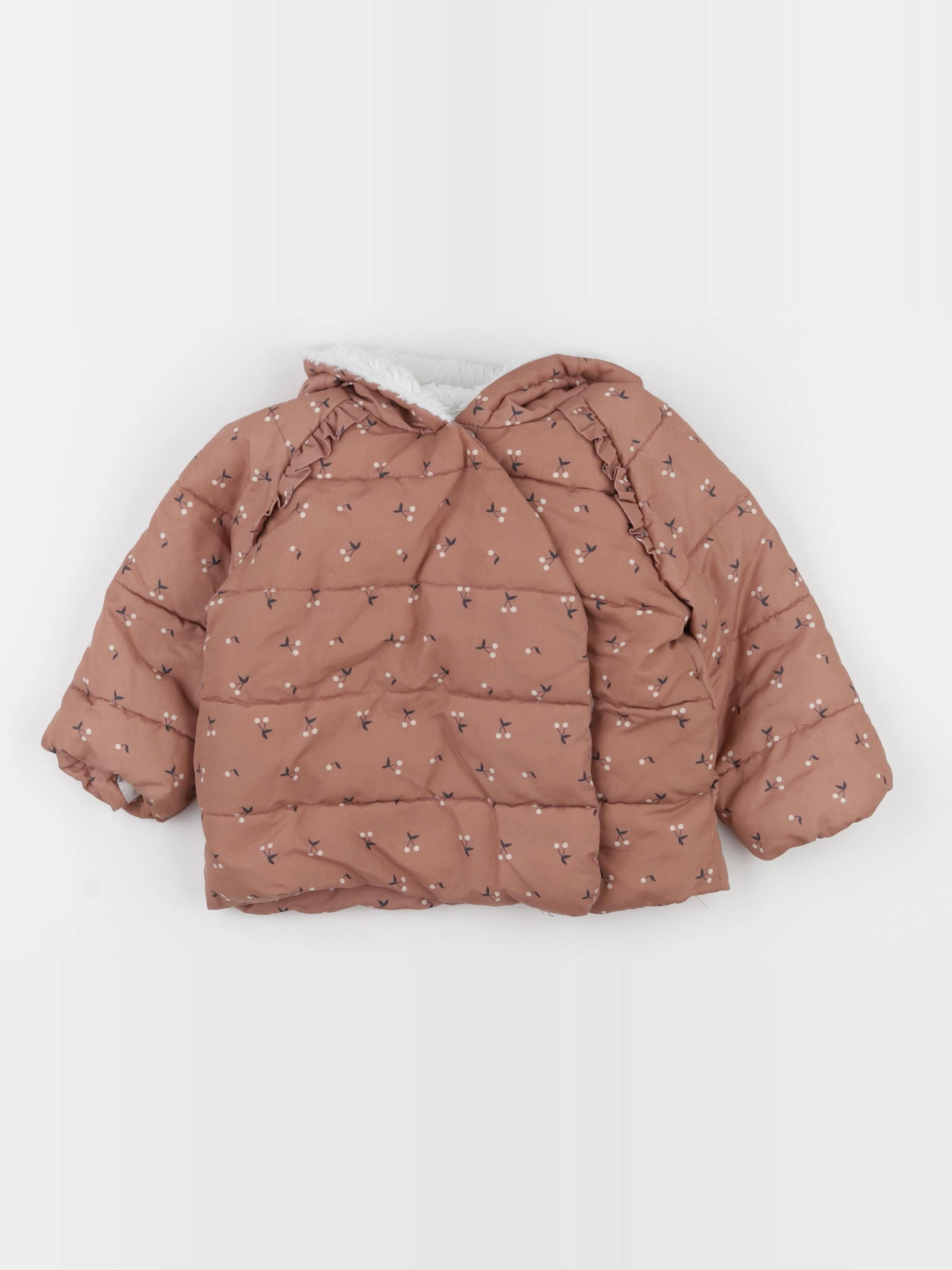 Vertbaudet - doudoune marron - 2 ans