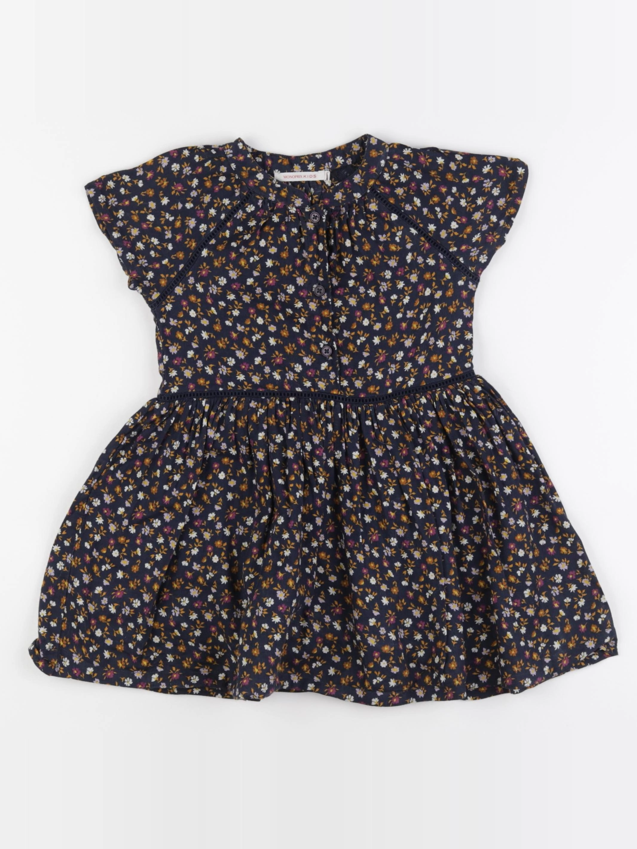 Monoprix - robe multicolore - 3 ans