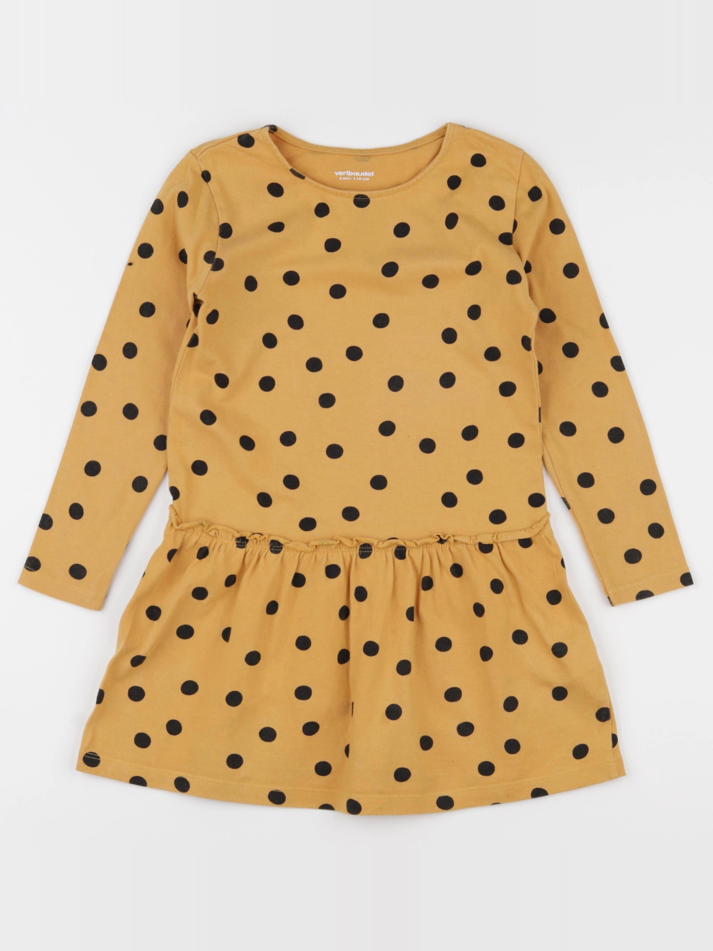 Vertbaudet - robe jaune - 5 ans