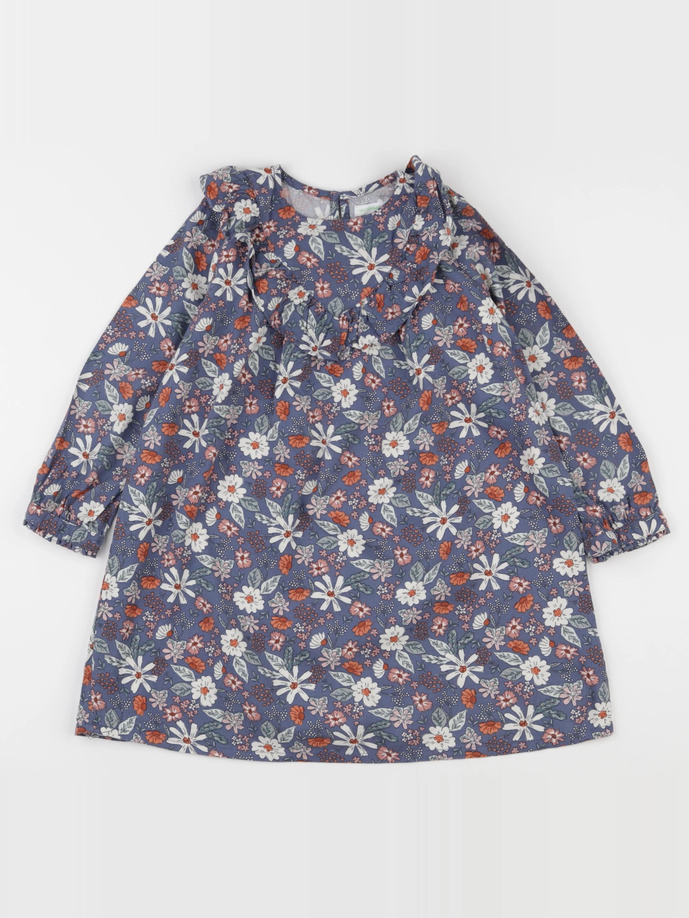 Vertbaudet - robe bleu - 5 ans