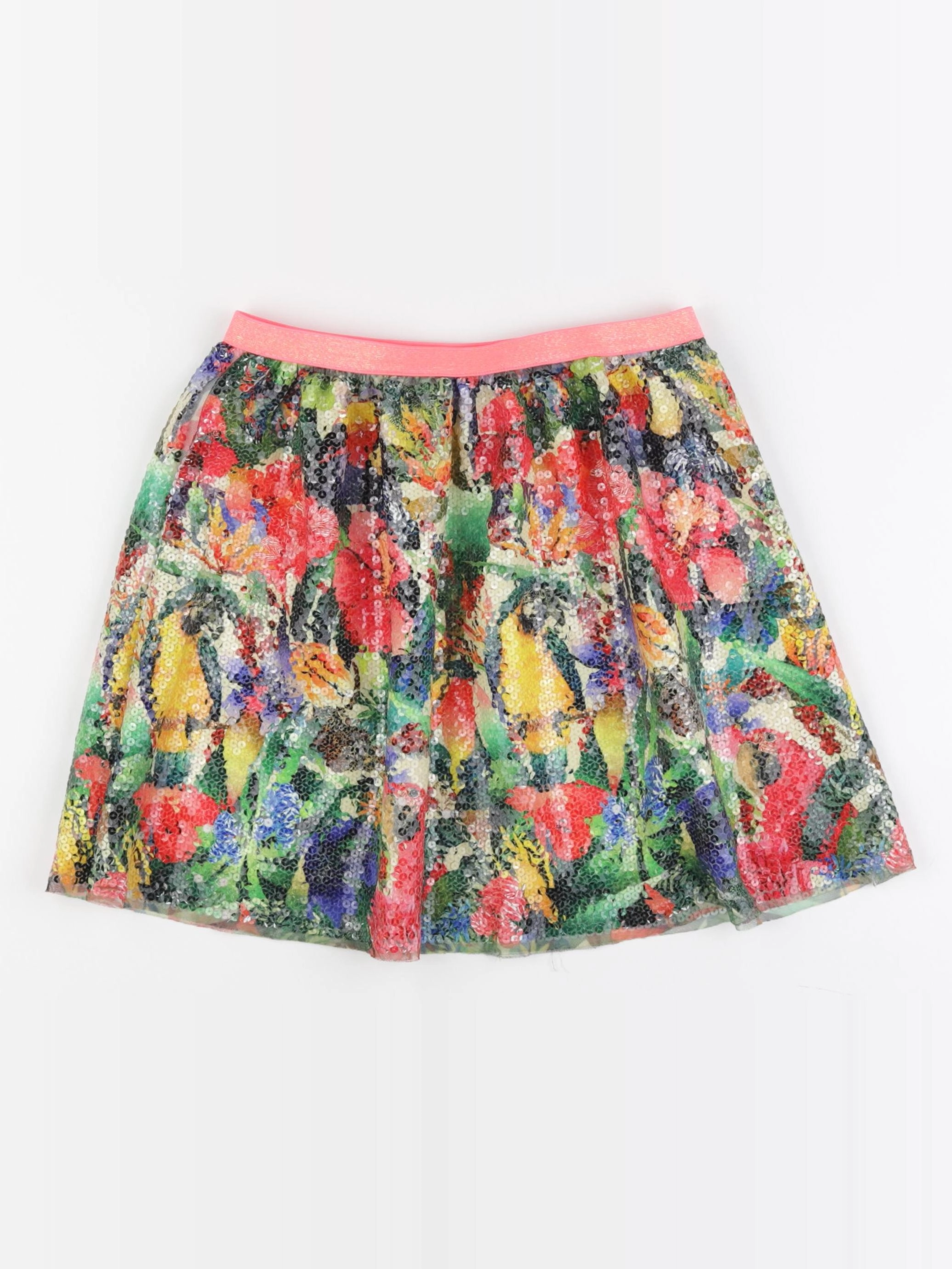 H&M - jupe sequins multicolore - 8/10 ans