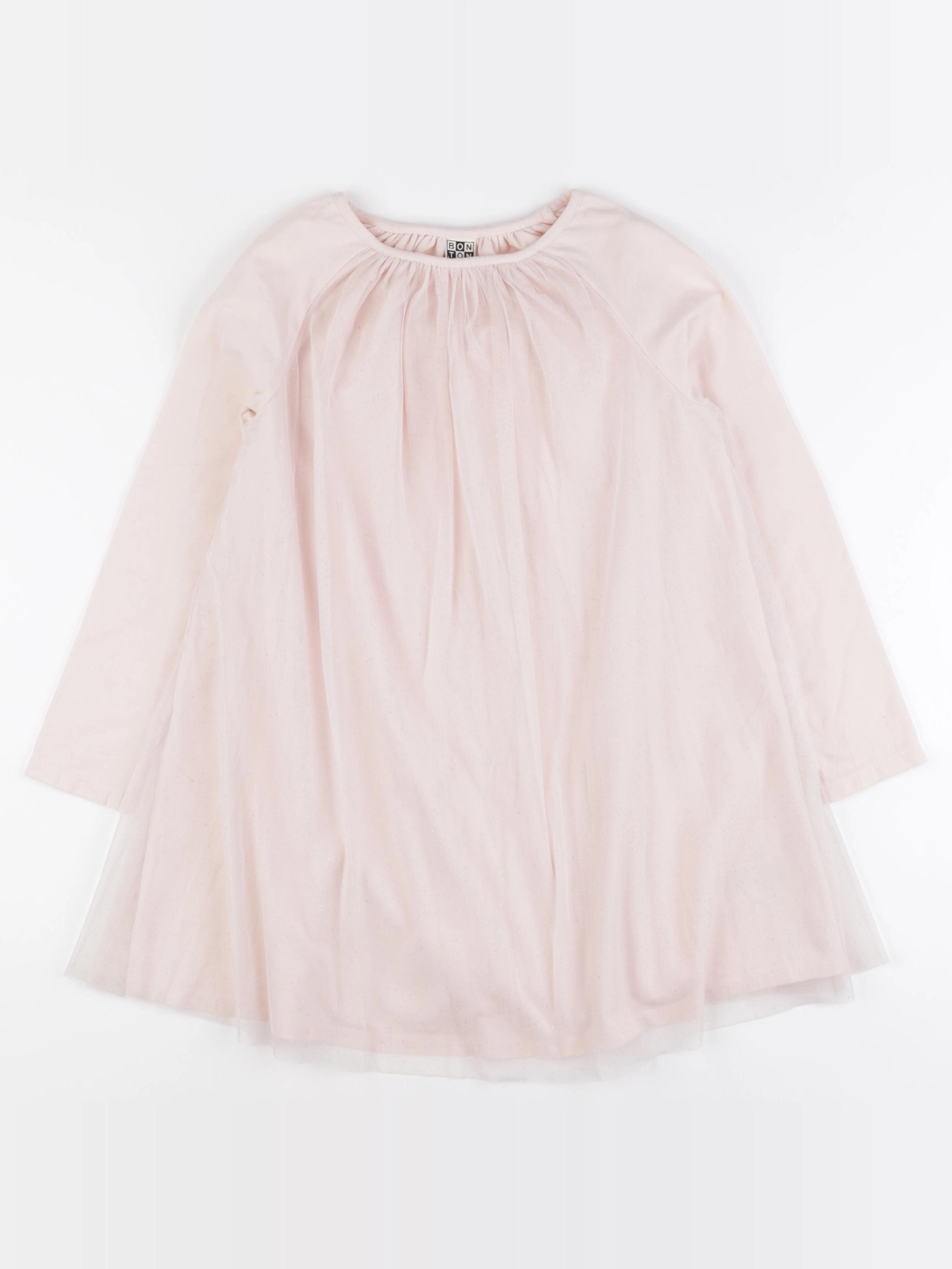 Bonton - robe rose, or - 8 ans