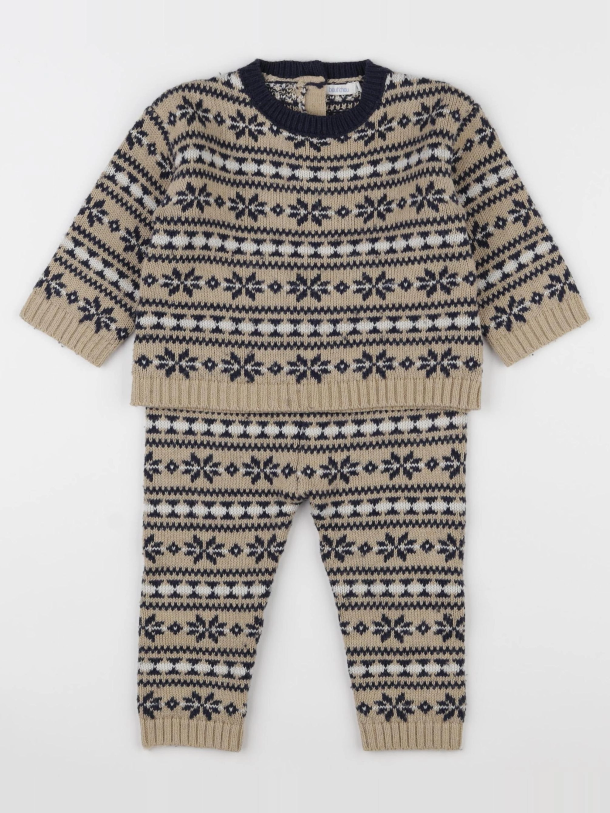 Boutchou - ensemble marron - 12 mois