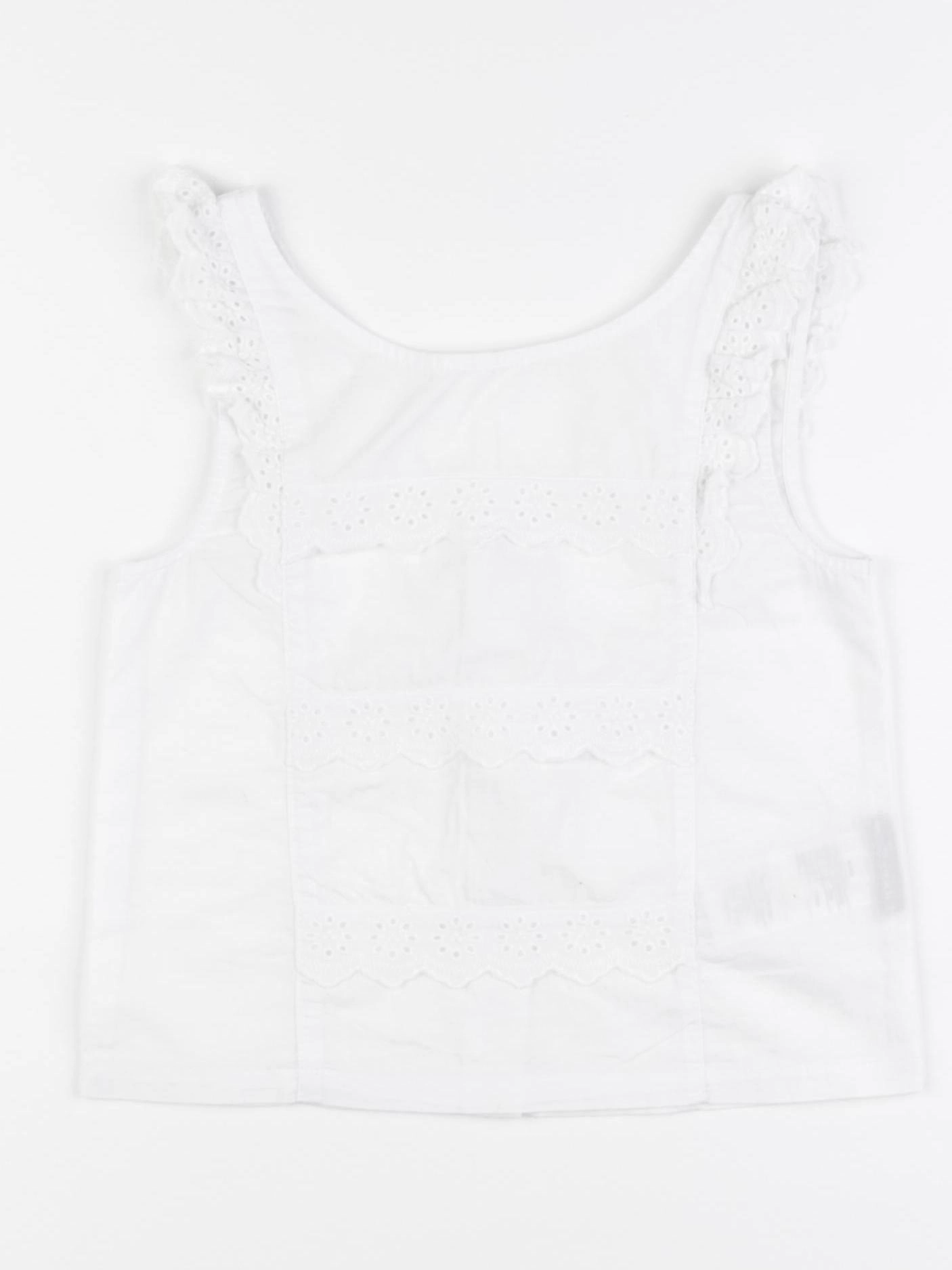 Vertbaudet - blouse blanc - 8 ans