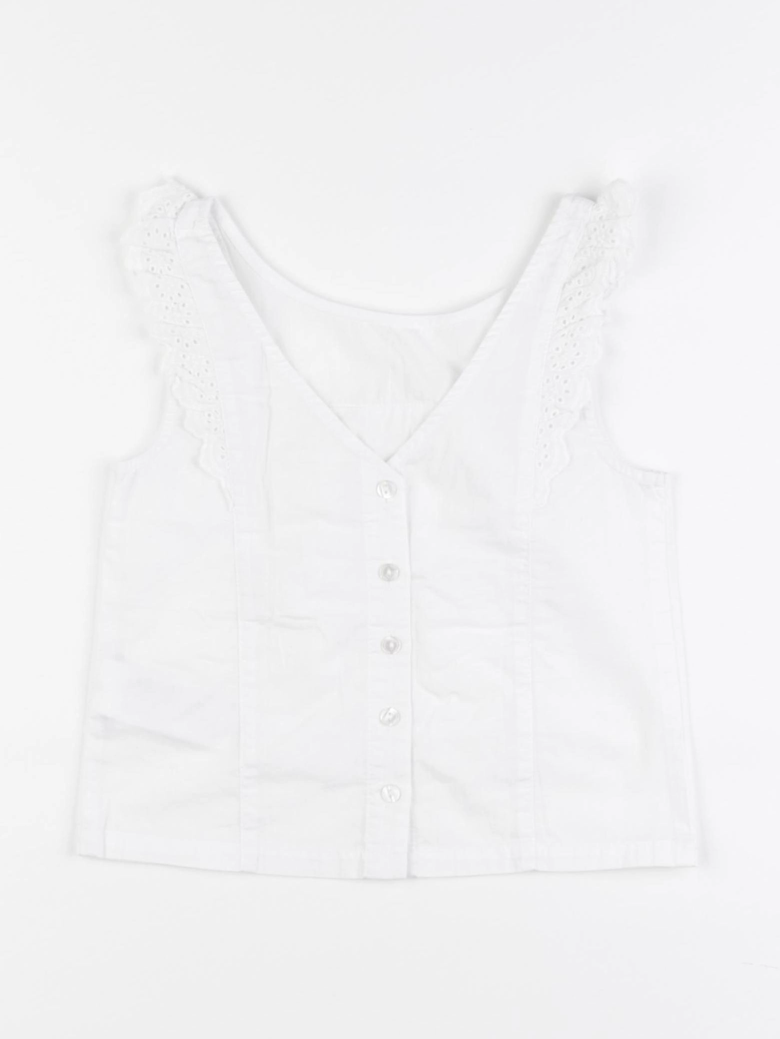 Vertbaudet - blouse blanc - 8 ans