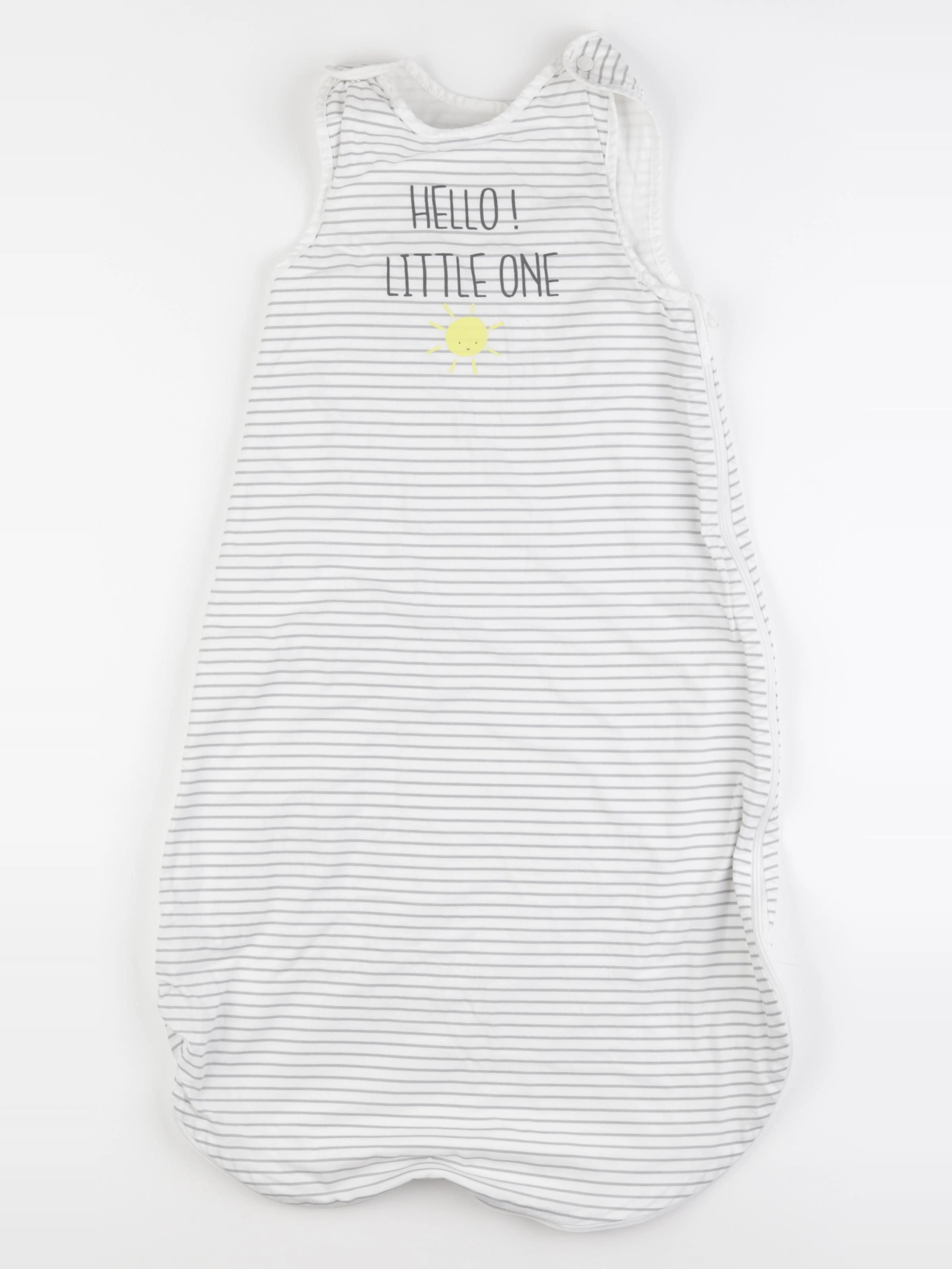 Vertbaudet - gigoteuse blanc, gris - 6/18 mois