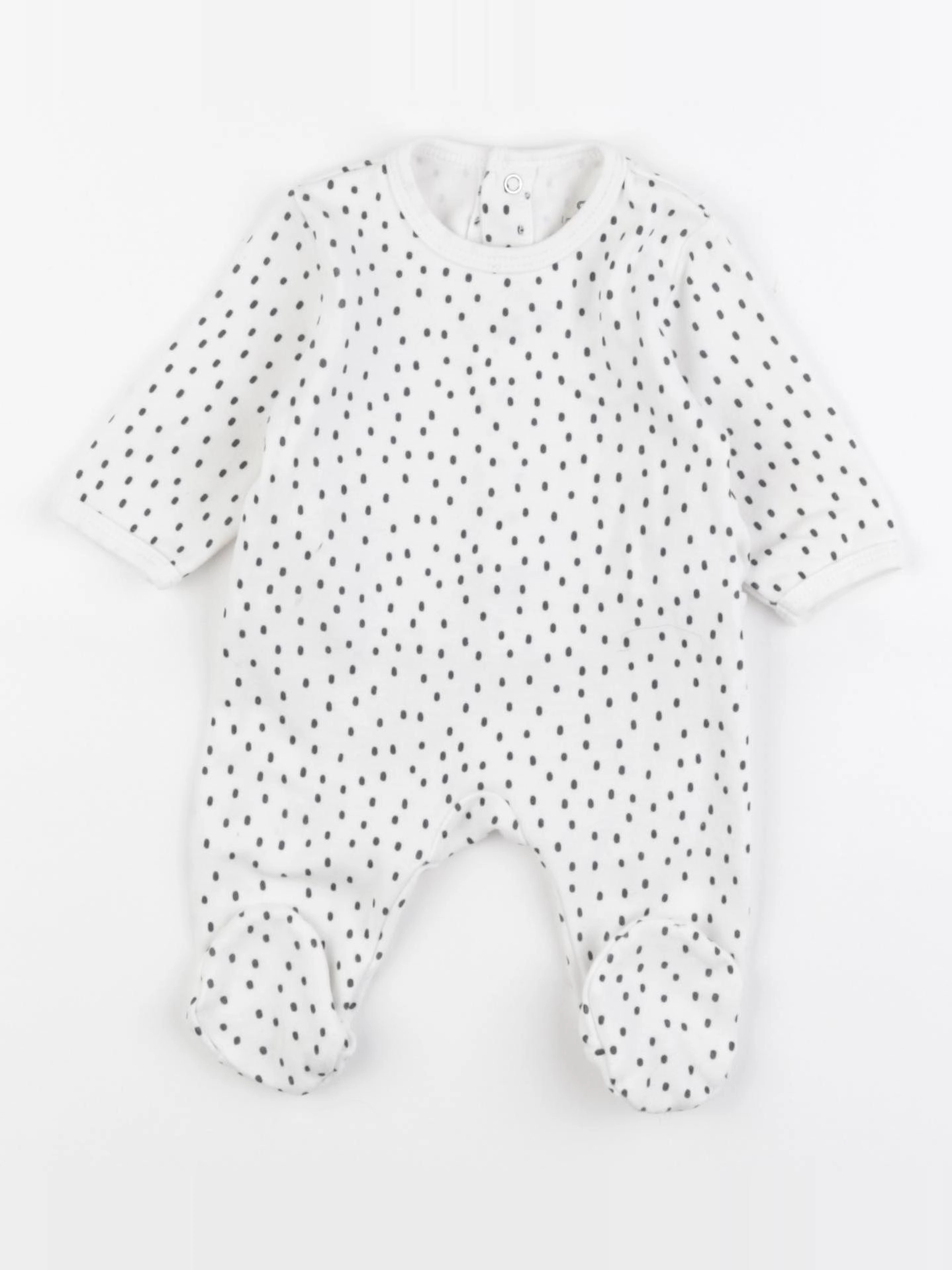 La Redoute - pyjama coton blanc - 1 mois