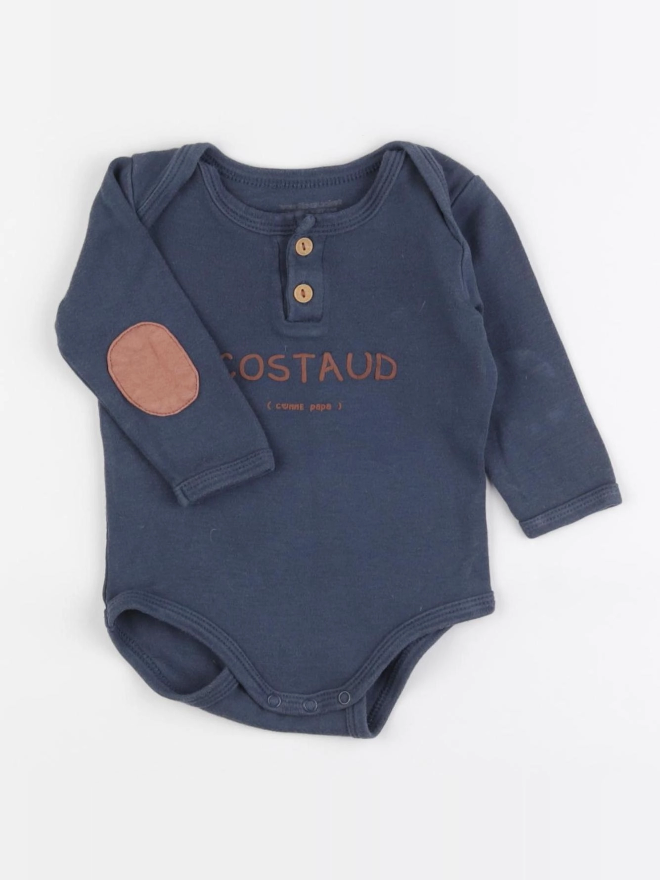 Vertbaudet - body bleu - 9 mois