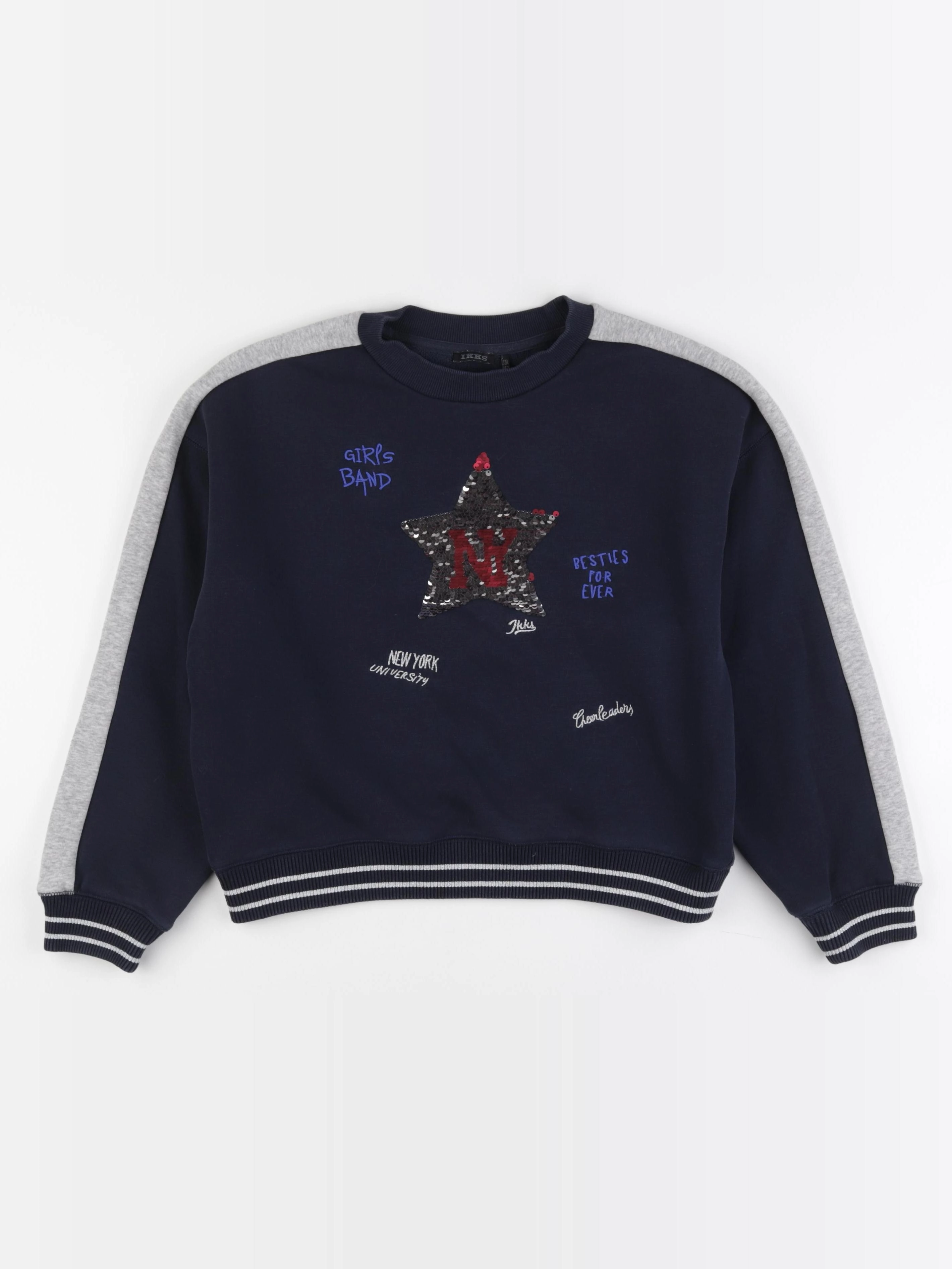 IKKS - sweat bleu - 12 ans
