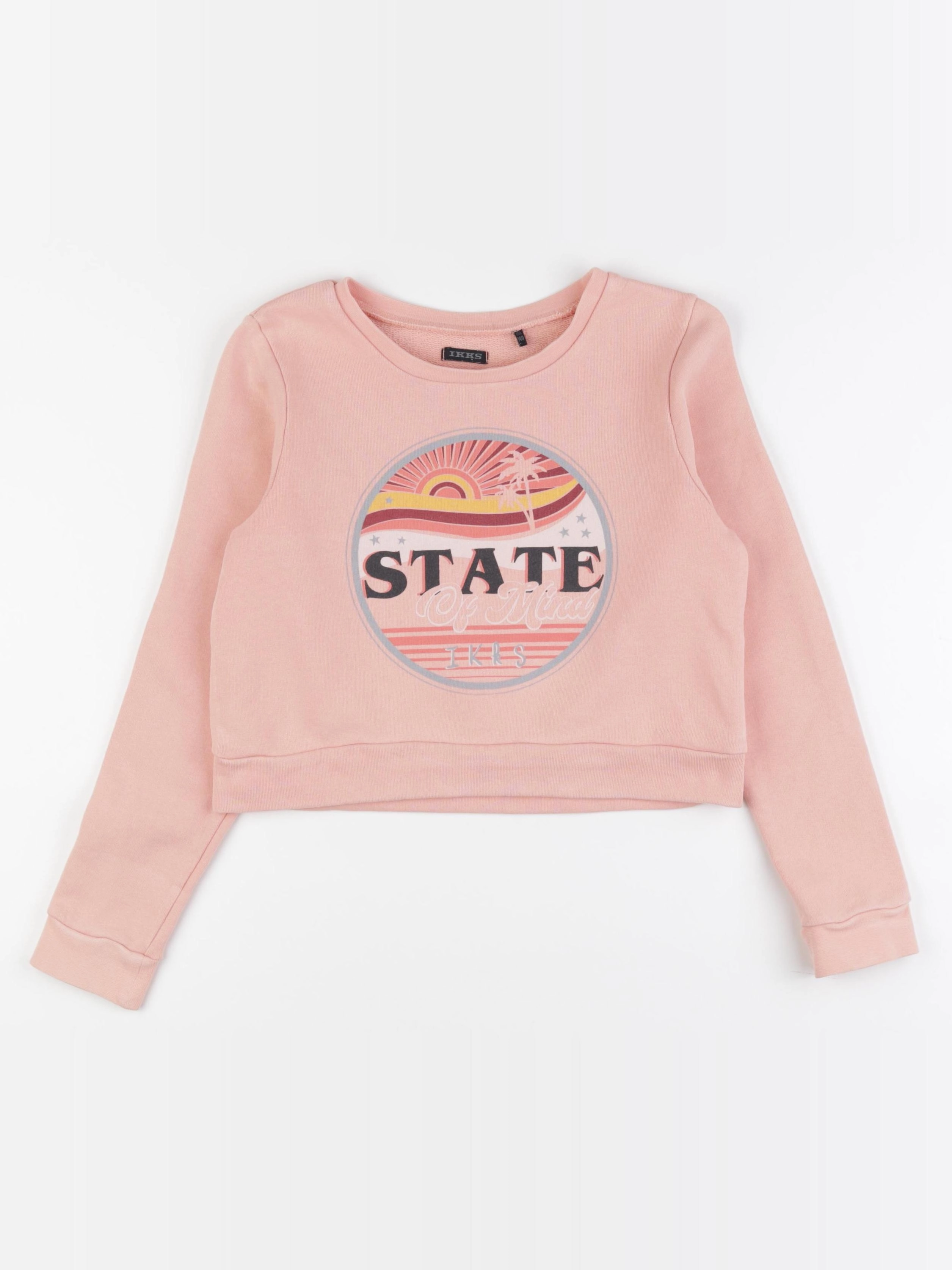 IKKS - sweat orange - 10 ans