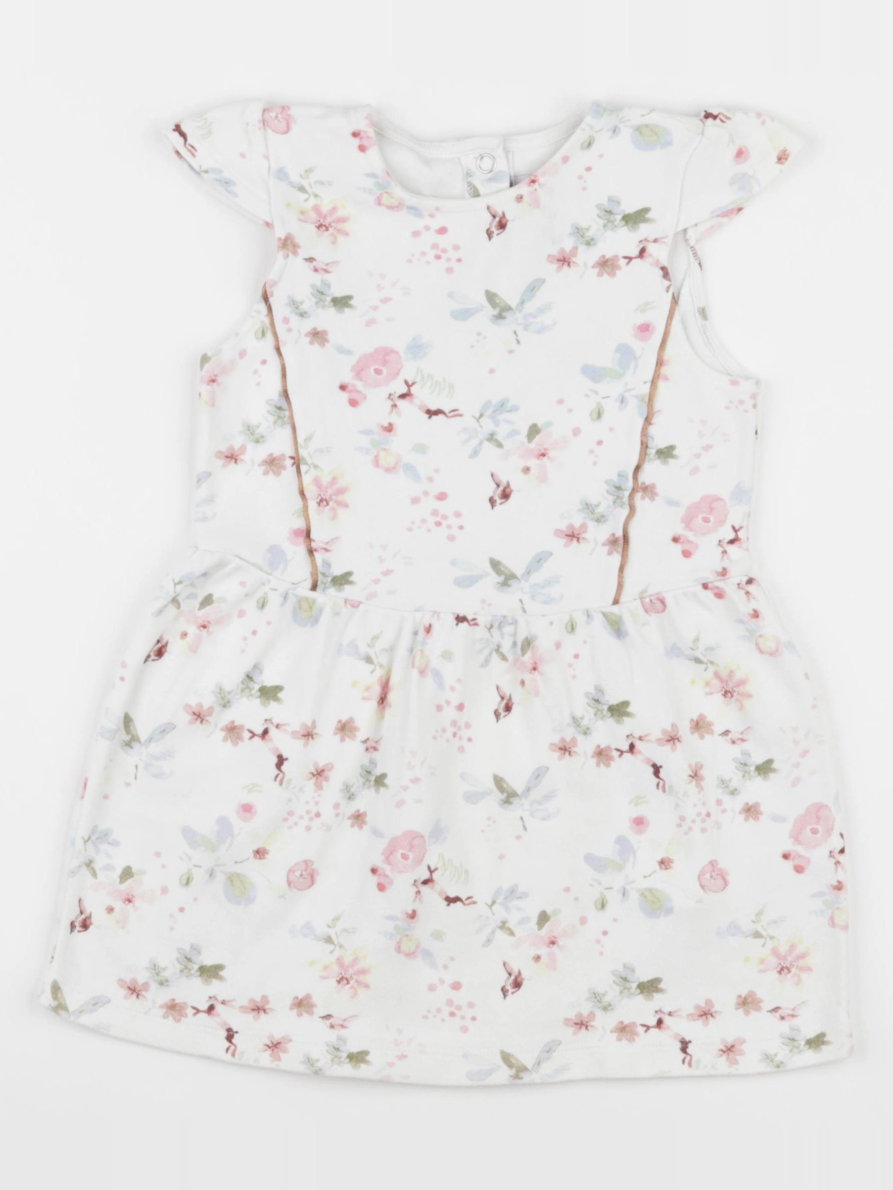 Petit Bateau - robe multicolore - 4 ans