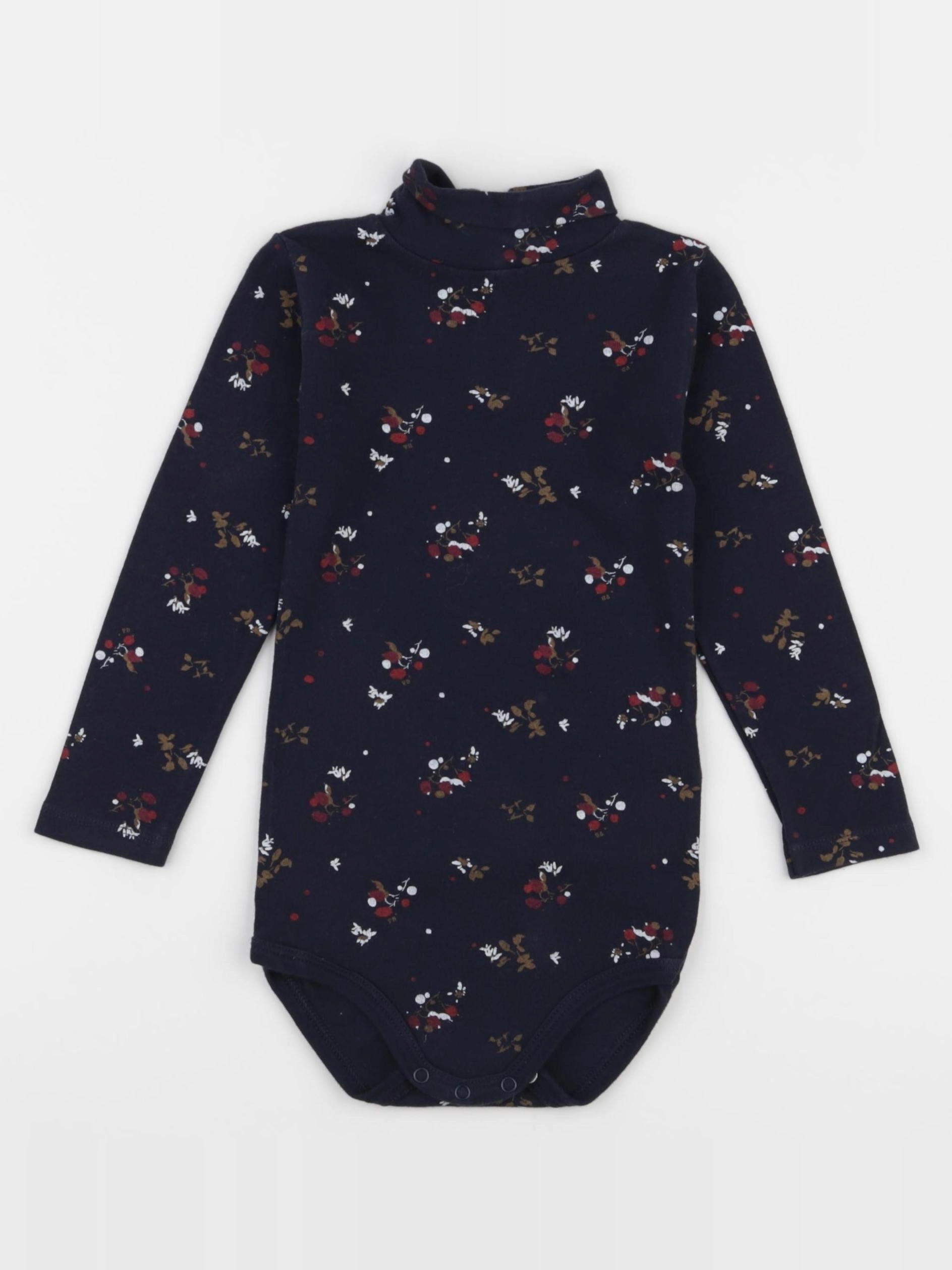 Petit Bateau - body à col bleu - 24 mois