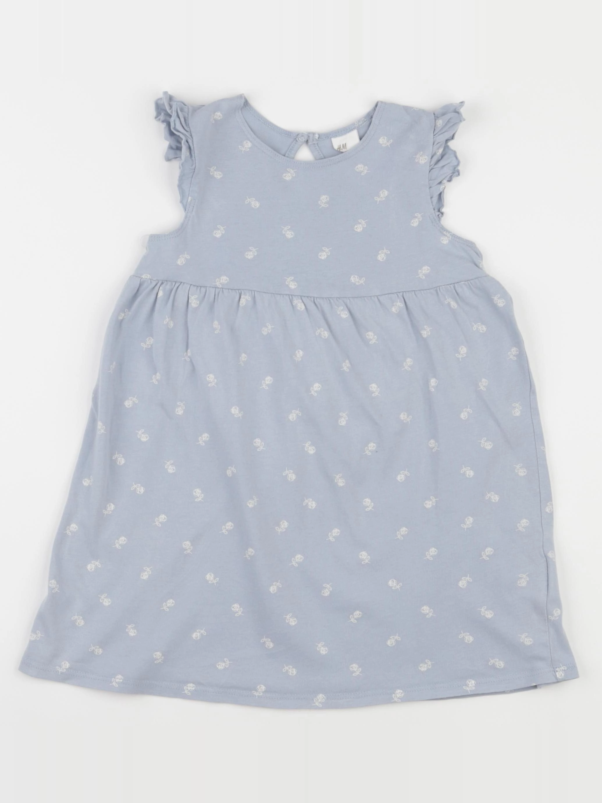 H&M - robe bleu - 3/4 ans