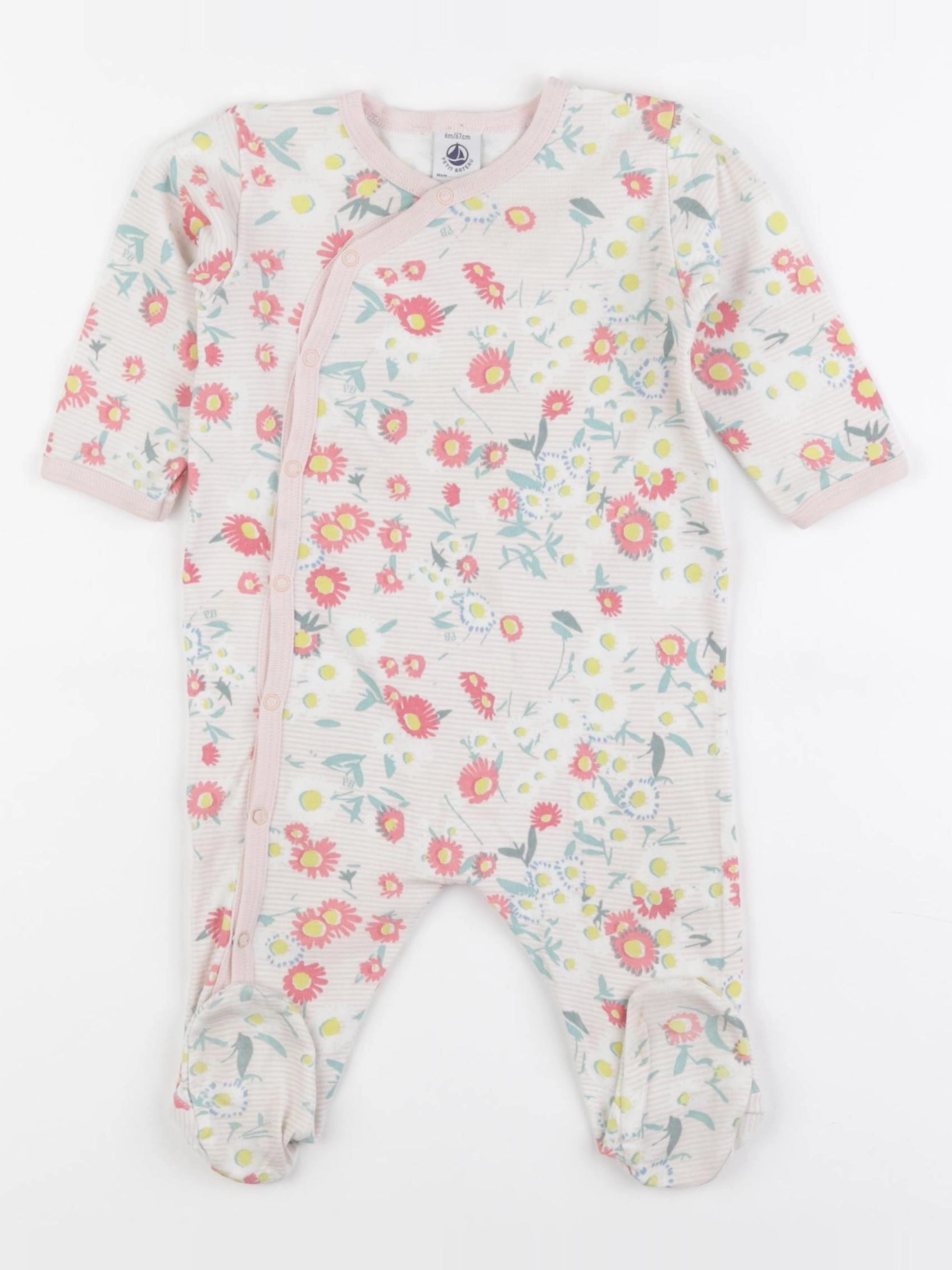 Petit Bateau - pyjama coton multicolore - 6 mois